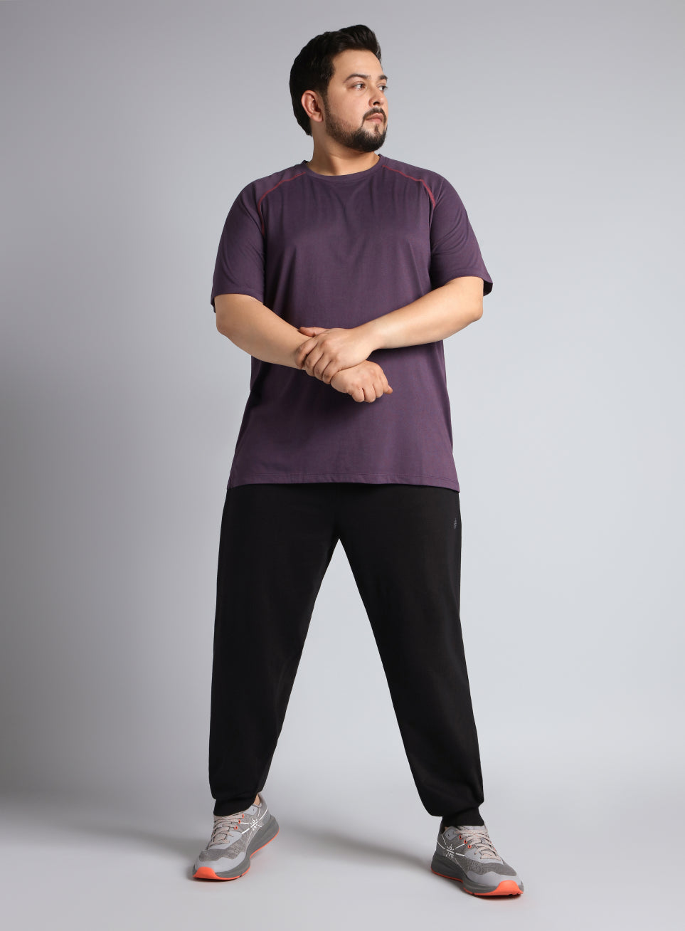 Men's Black Plus Size Training Essential Joggers