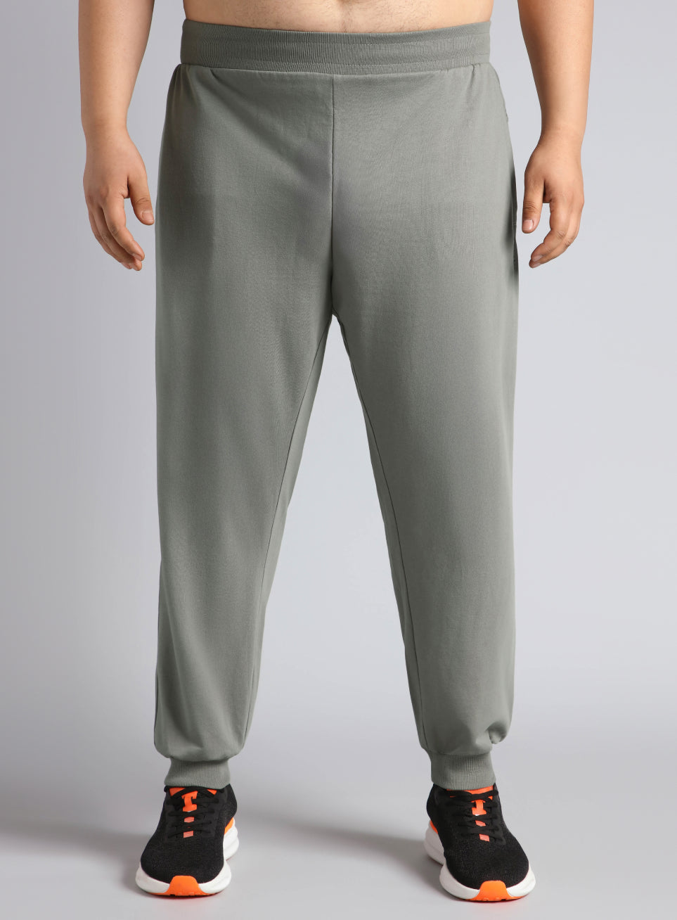 Men's Dark Grey Plus Size Training Essential Joggers