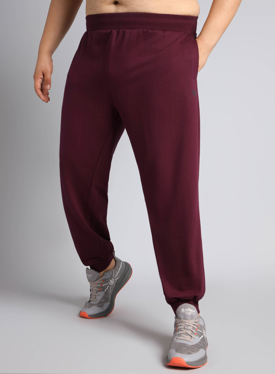 Men's Maroon Plus Size Training Essential Joggers