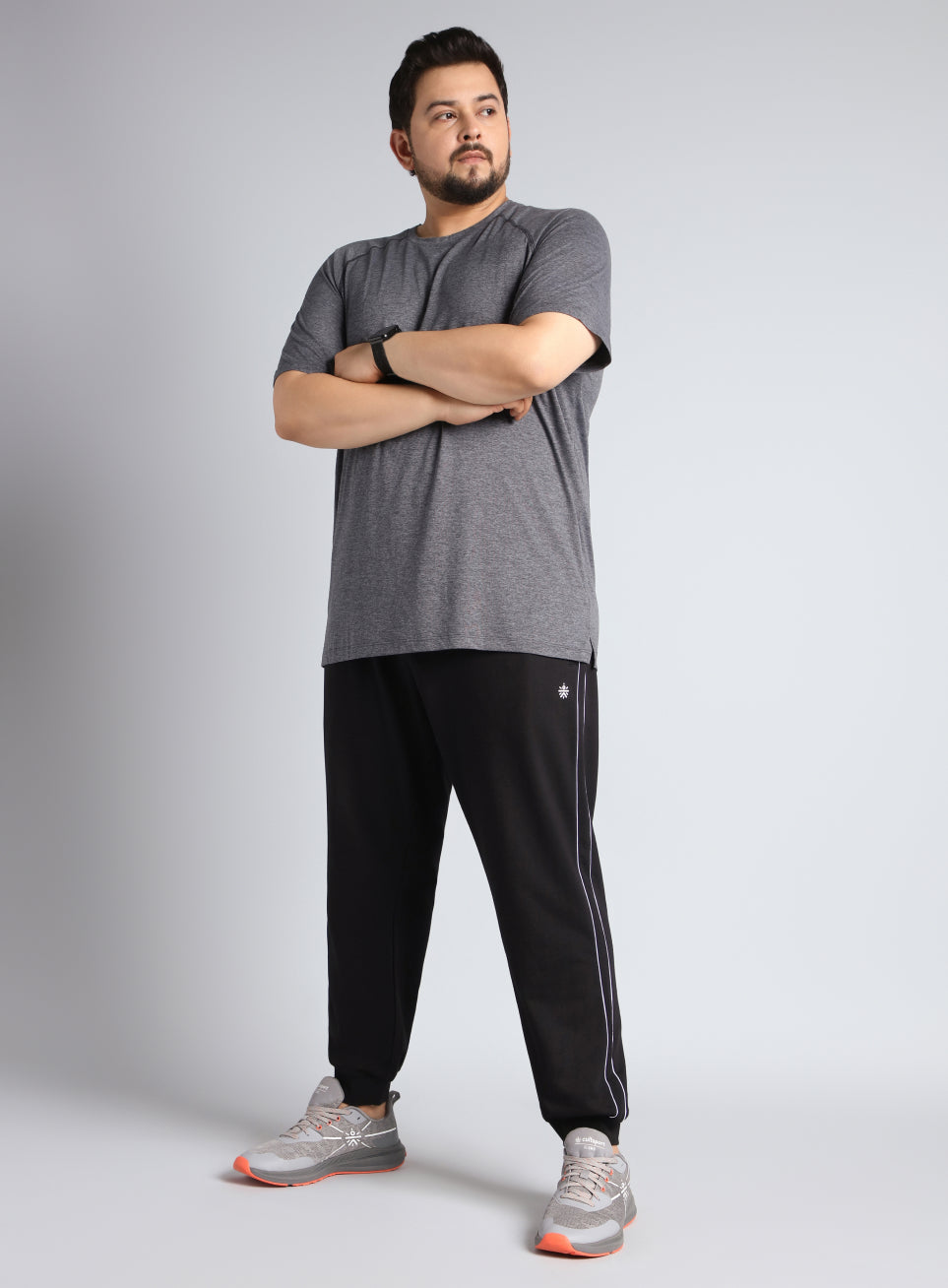 Men's Black Level Up Plus Size Joggers