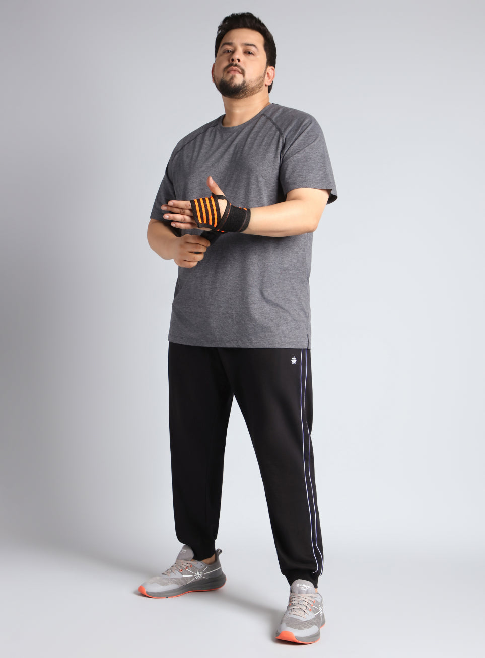 Men's Black Level Up Plus Size Joggers