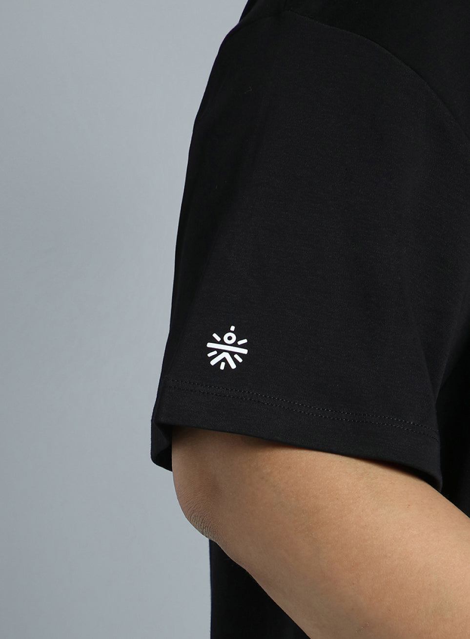 Women's Black Cotton Plus Size Everyday Oversized Fit T-shirt