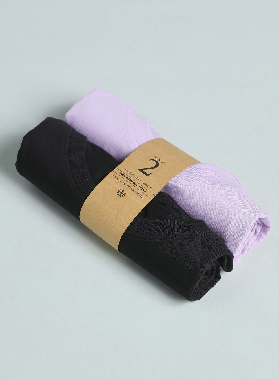 Women's Cult Essential Cotton Plus Size Pack of 2 Regular Fit T-shirts