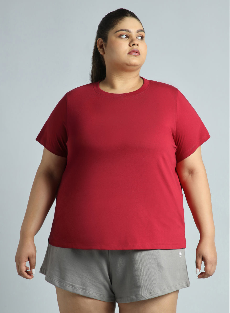 Women's Cult Essential Cotton Plus Size Pack of 2 Regular Fit T-shirts