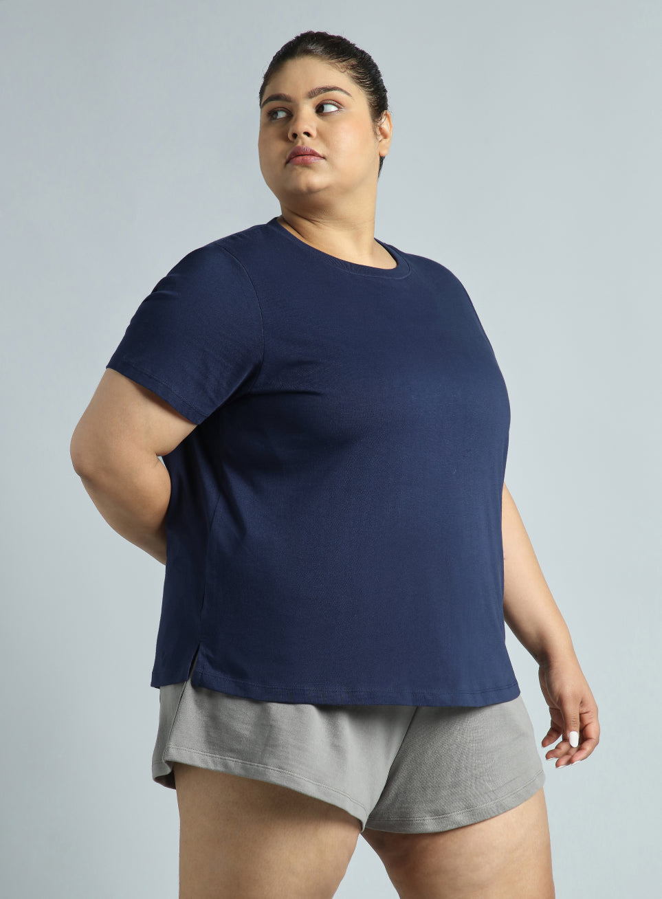 Women's Cult Essential Cotton Plus Size Pack of 2 Regular Fit T-shirts