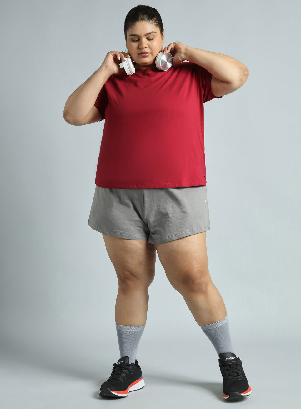 Women's Cult Essential Cotton Plus Size Pack of 2 Regular Fit T-shirts