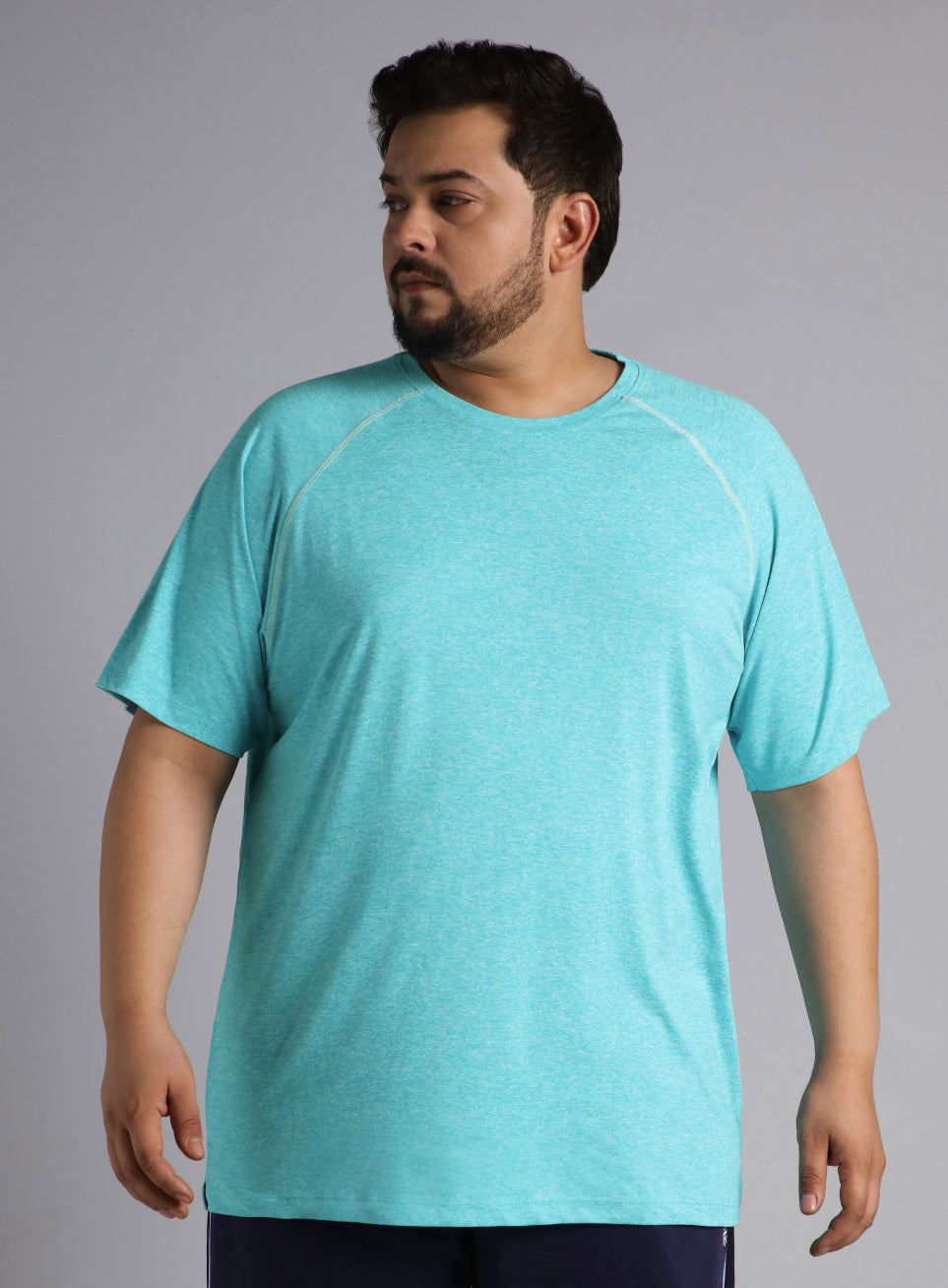 Men's Blue Flex Plus Size COMFORtech Regular fit T-shirt