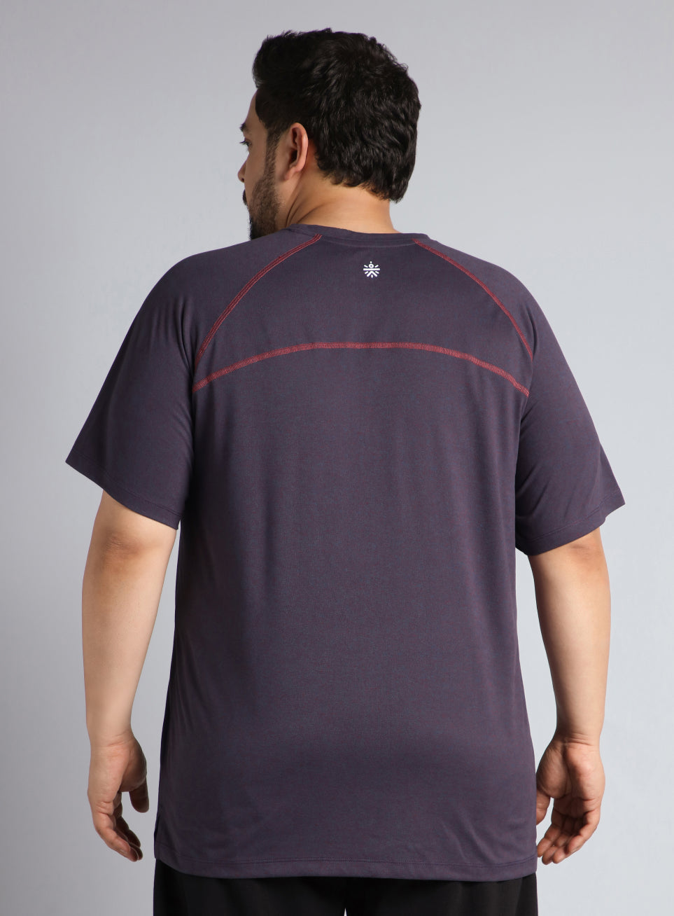 Men's Purple Flex Plus Size COMFORtech Regular fit T-shirt