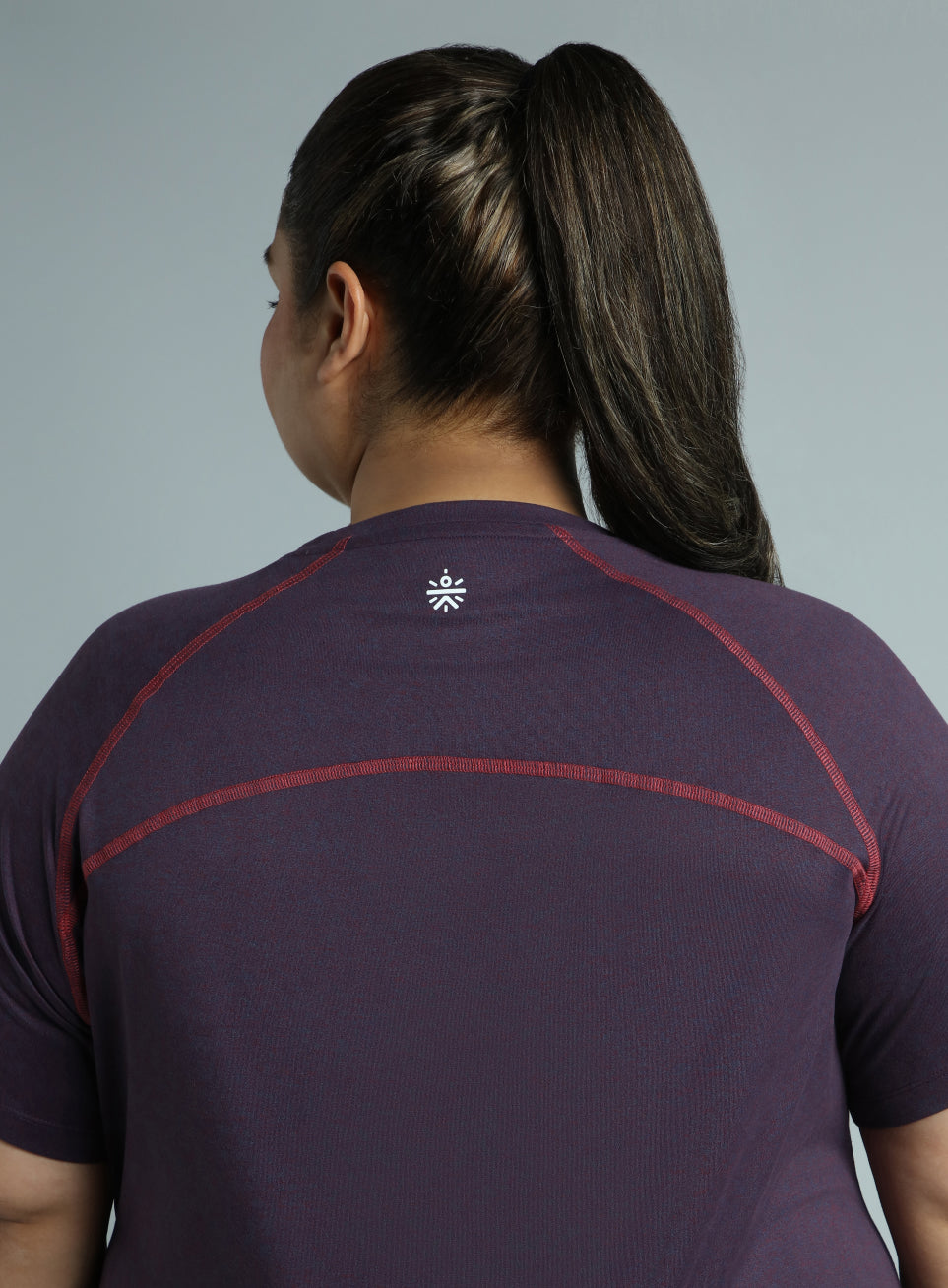 Women's Purple Flex Plus Size COMFORtech Regular Fit T-shirt