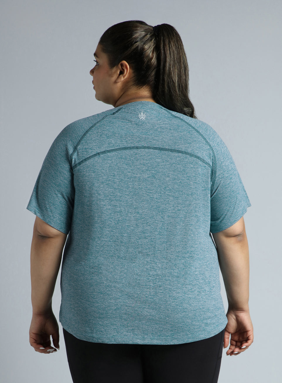 Women's Blue Flex Plus Size COMFORtech Regular Fit T-shirt