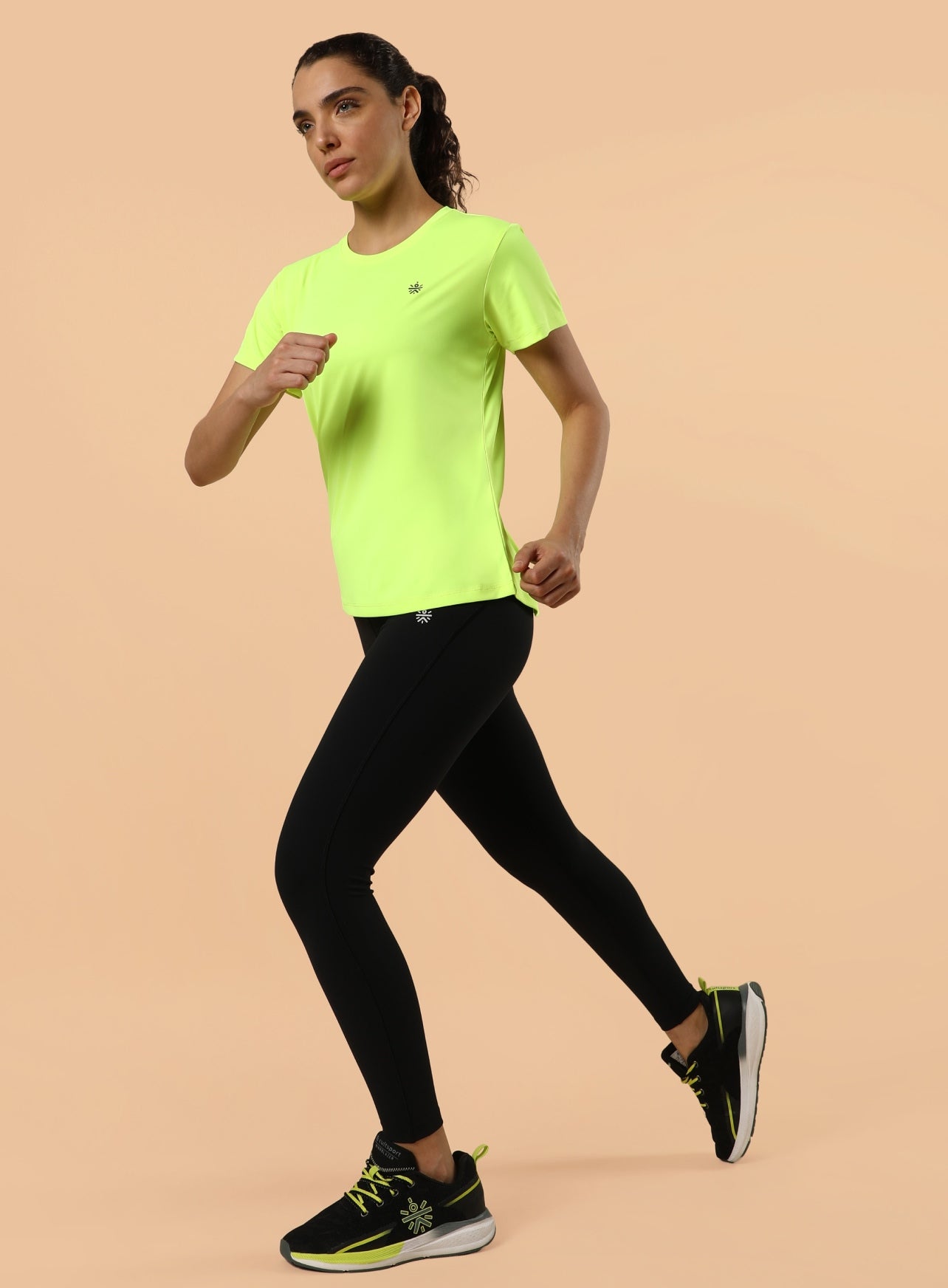 Women's Neon Green Training T-shirt