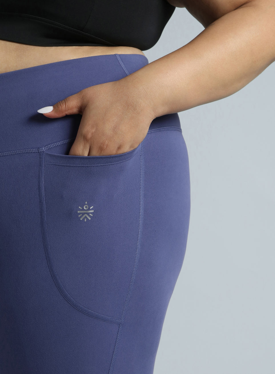 Women's Purple Training Essential Plus Size Tights