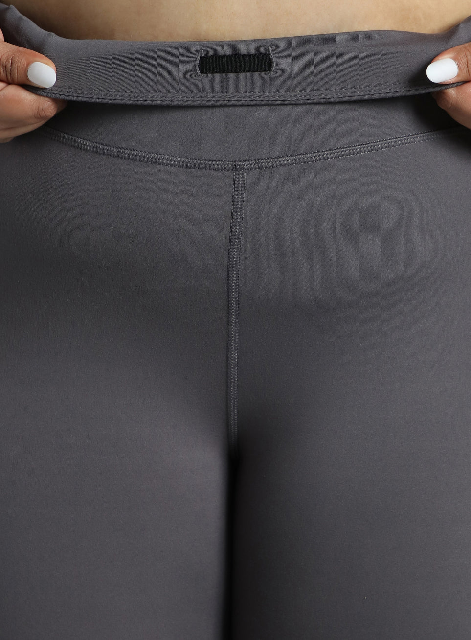 Women's Dark Grey Training Essential Plus Size Tights