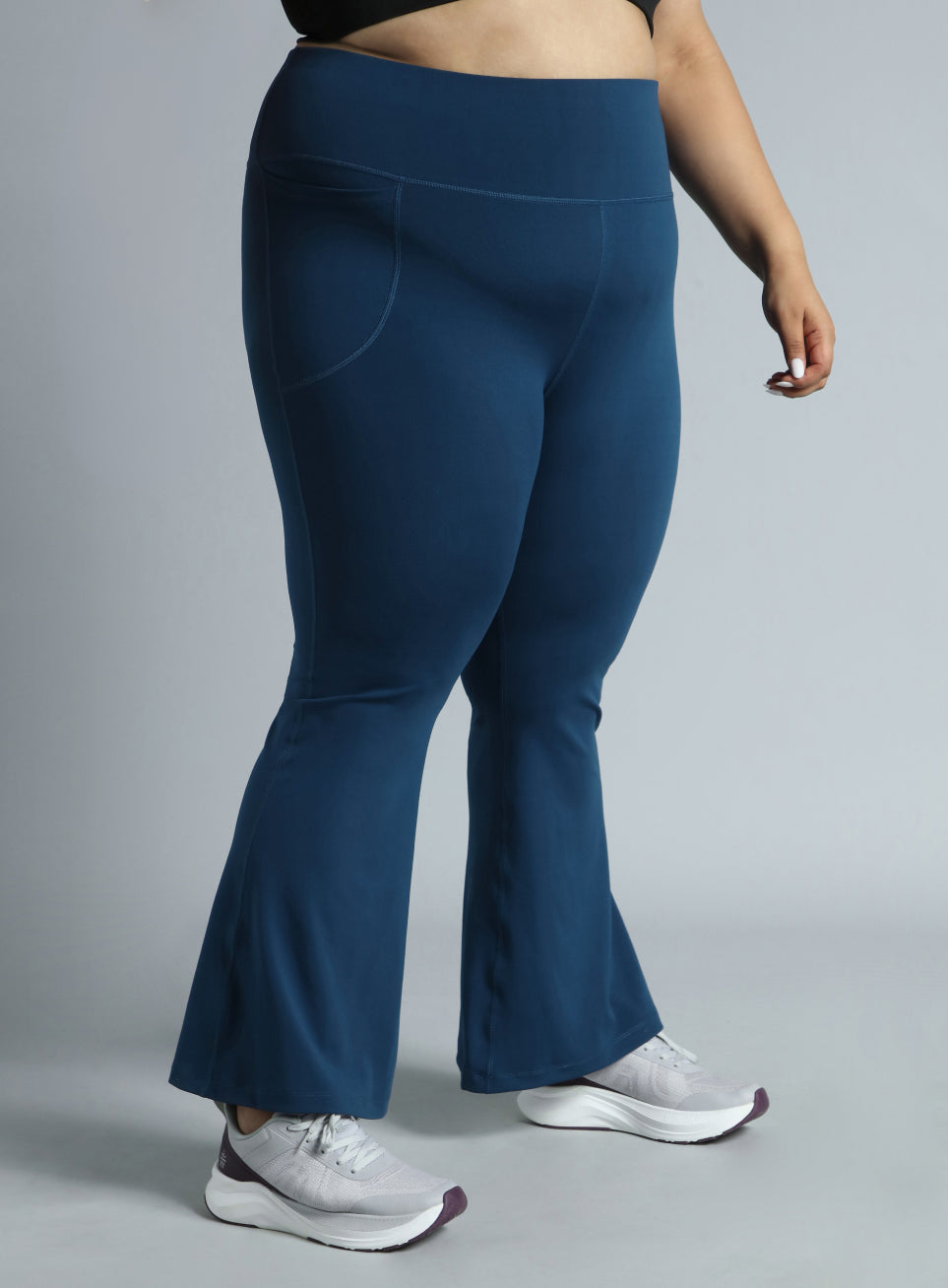 Women's Navy All Format Training Plus Size Flared Pants