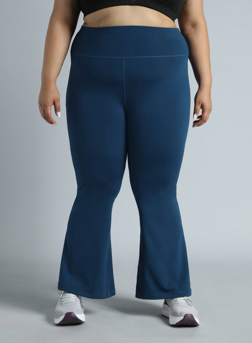 Women's Navy All Format Training Plus Size Flared Pants