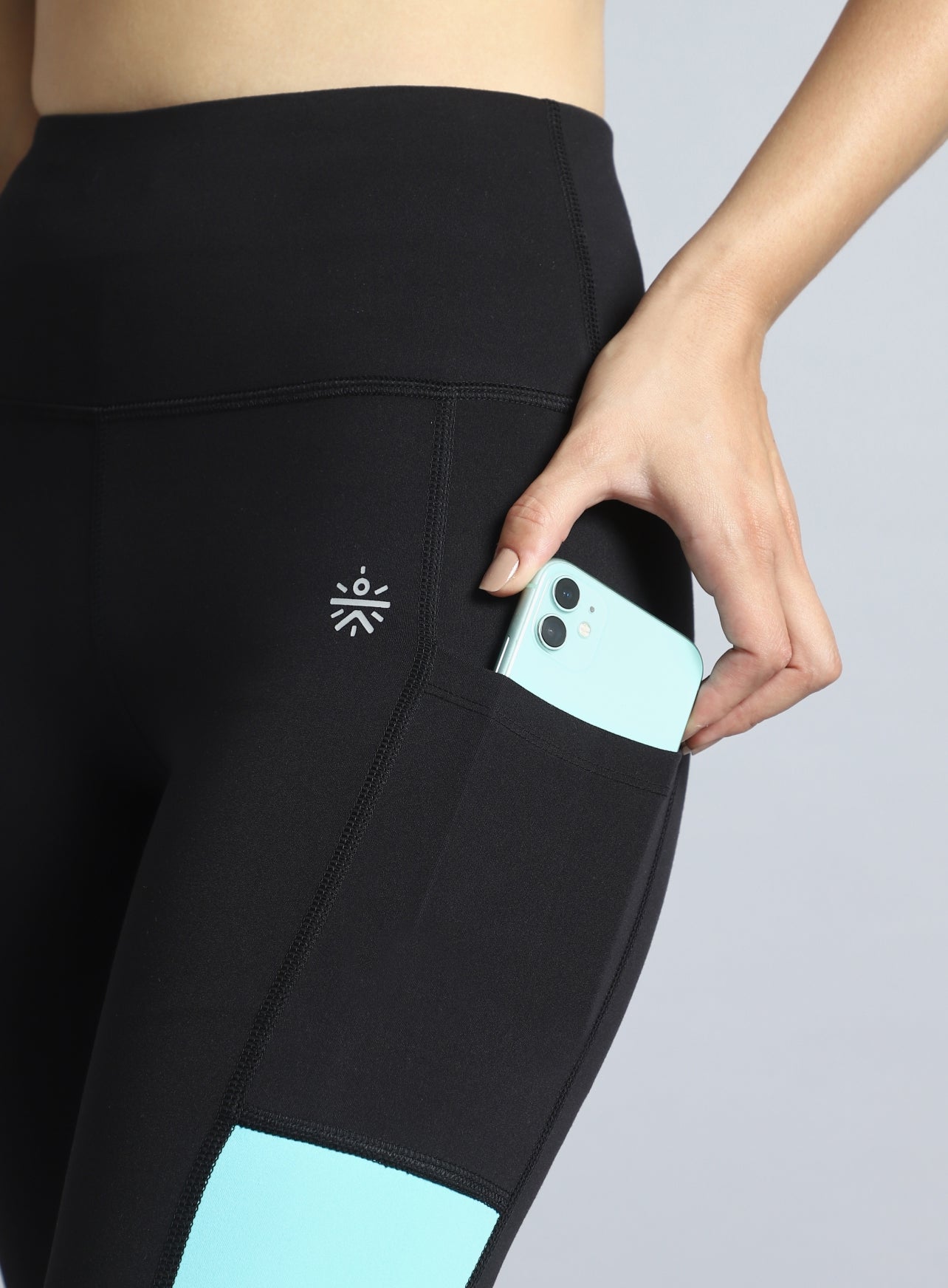 Women's Black Dance Off Colourblock COMFLex Tights