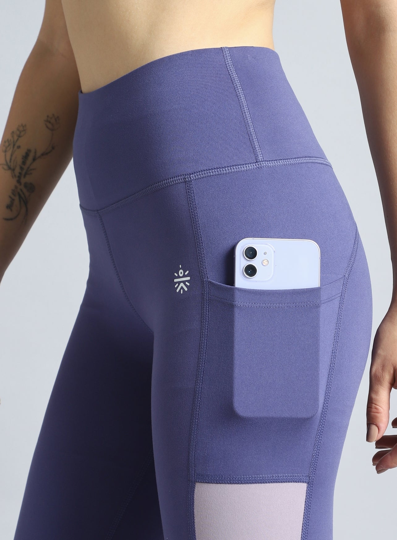 Women's Purple Dance Off Colourblock COMFLex Tights