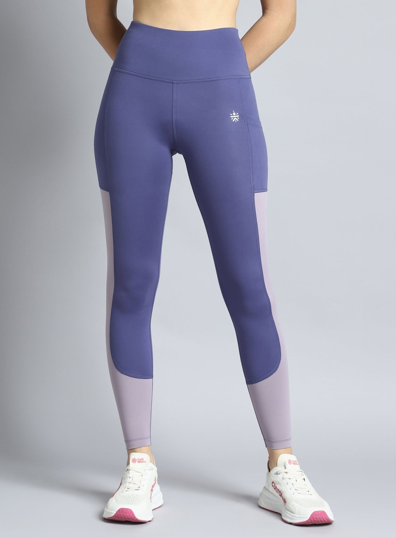 Women's Purple Dance Off Colourblock COMFLex Tights