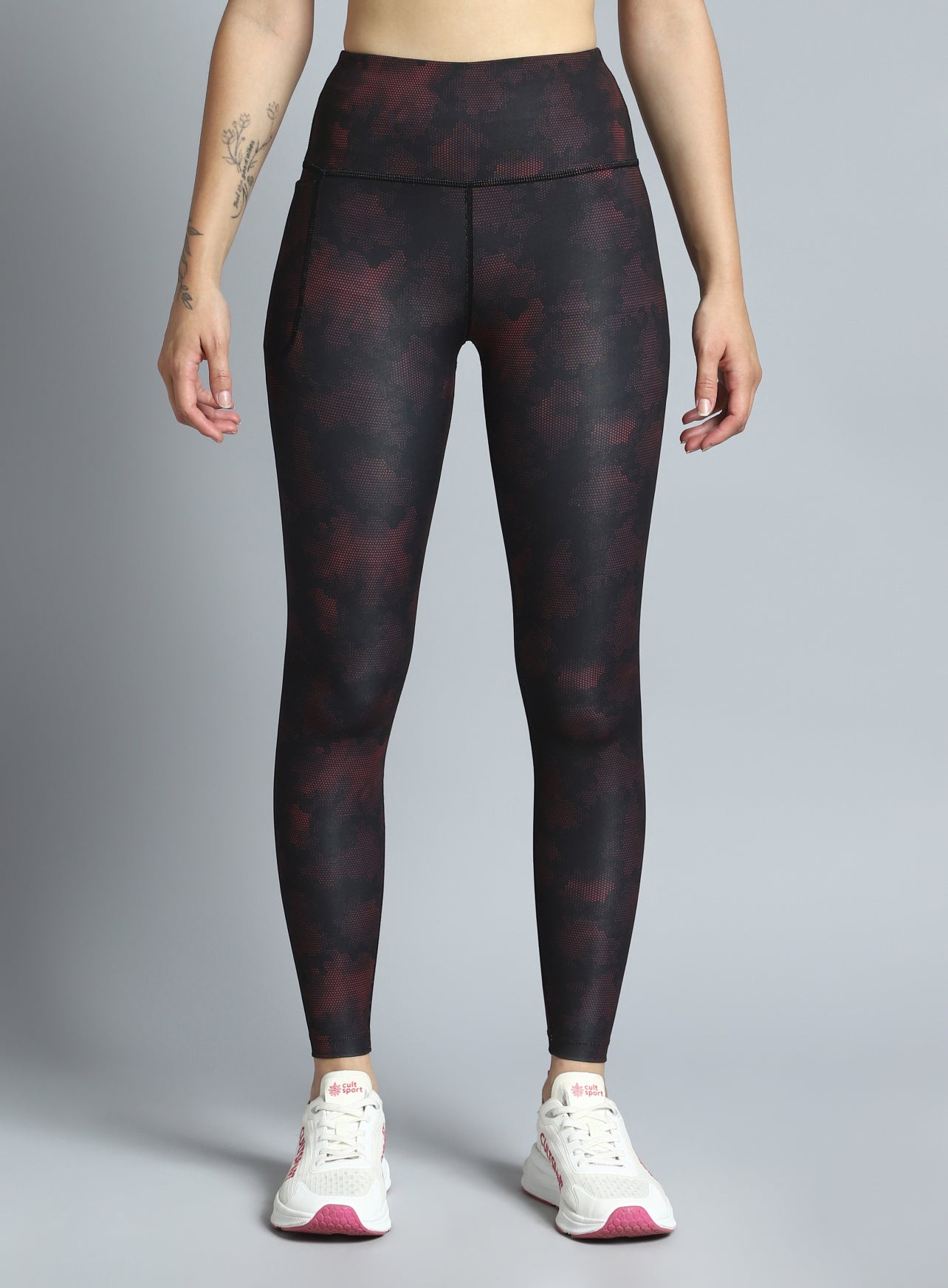 Women's Black Dance Flow AOP COMFlex Tights