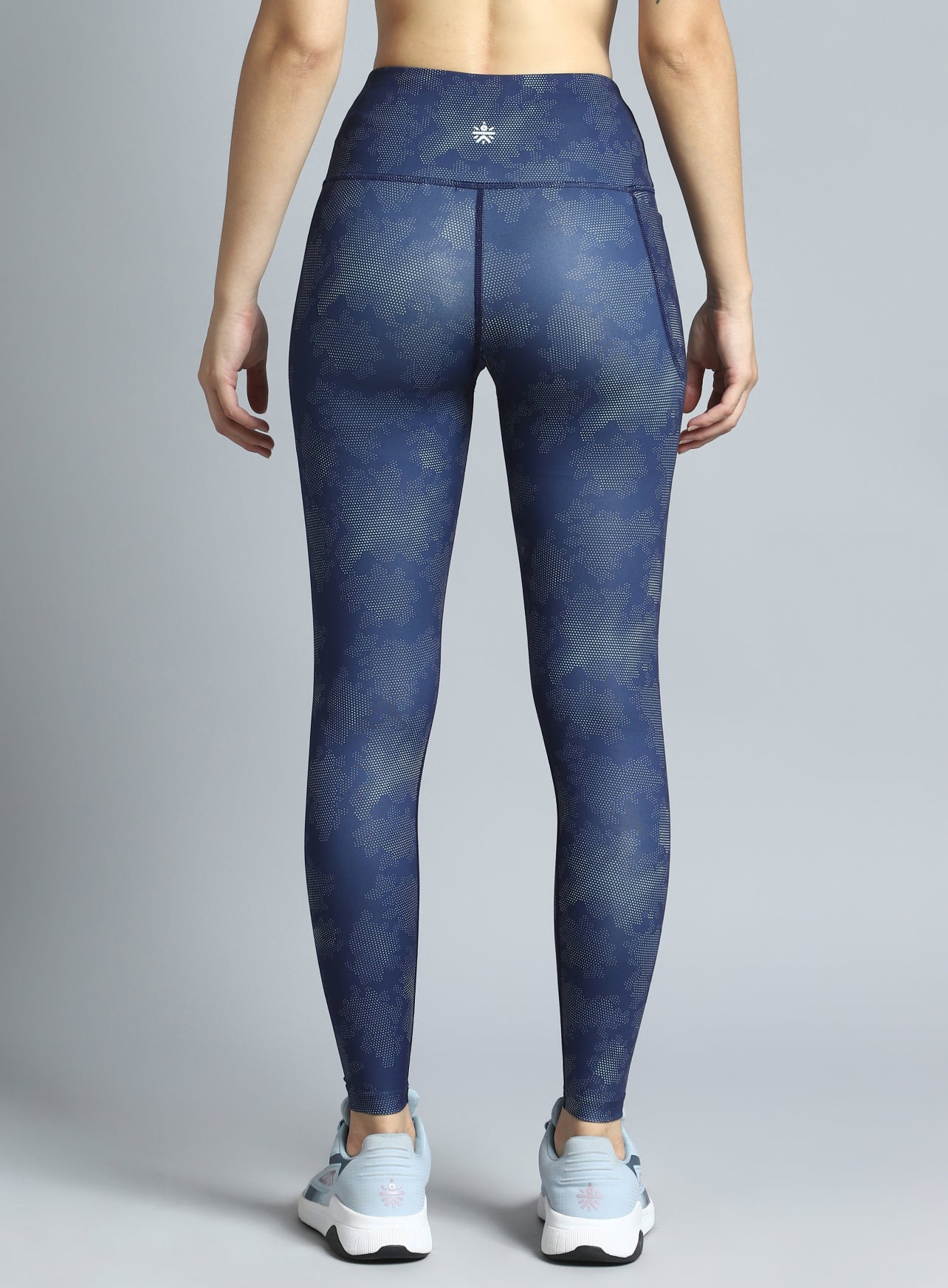 Women's Navy Dance Flow AOP COMFlex Tights