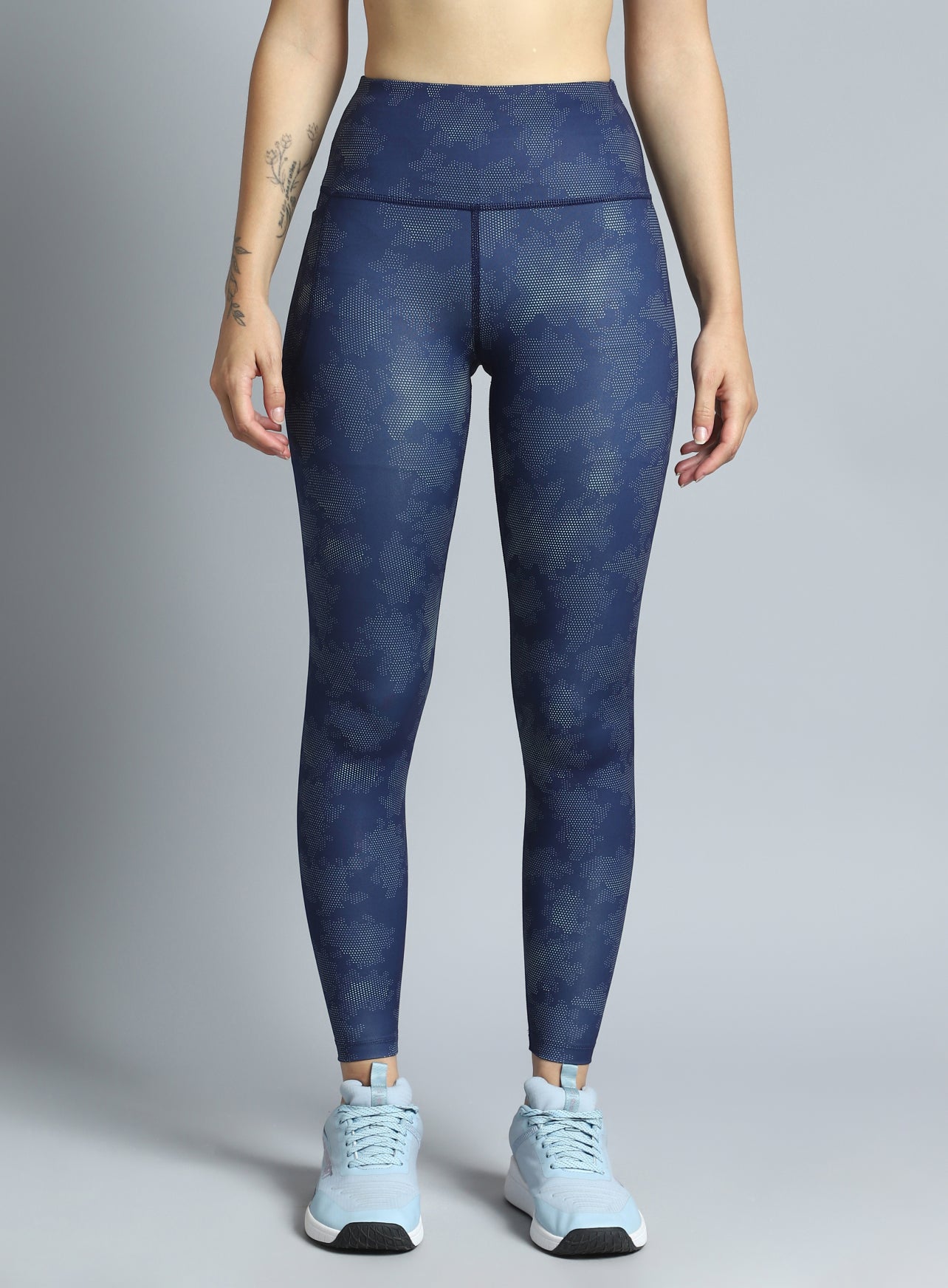 Women's Navy Dance Flow AOP COMFlex Tights