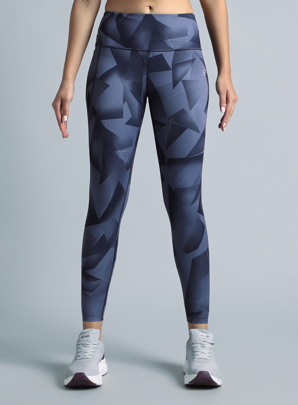 Women's Purple Feel the Beat Printed Tights