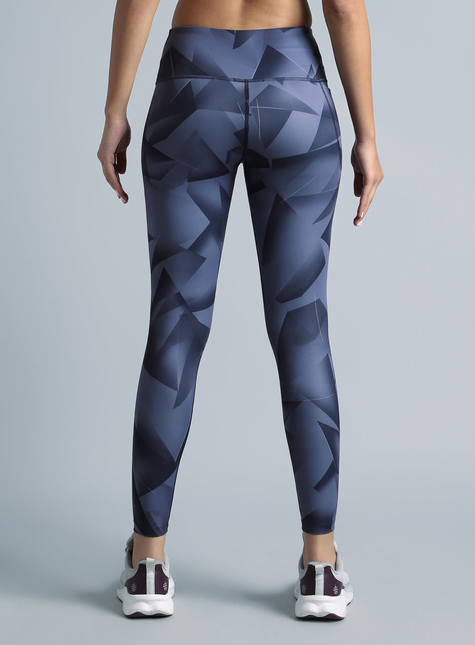 Women's Purple Feel the Beat Printed Tights