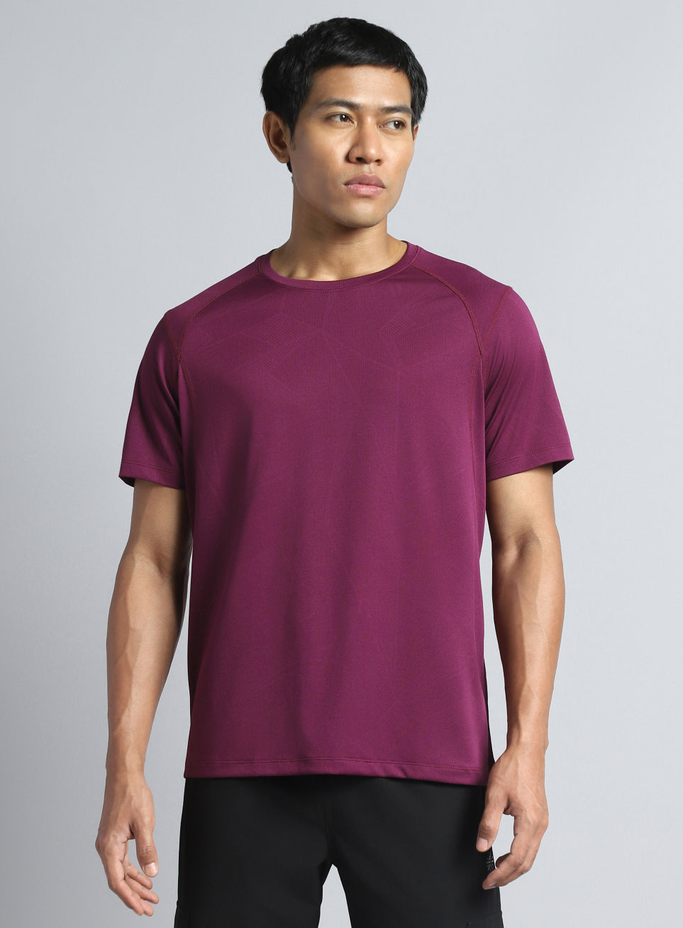 Men's Purple Power Training Sculpted T-shirt
