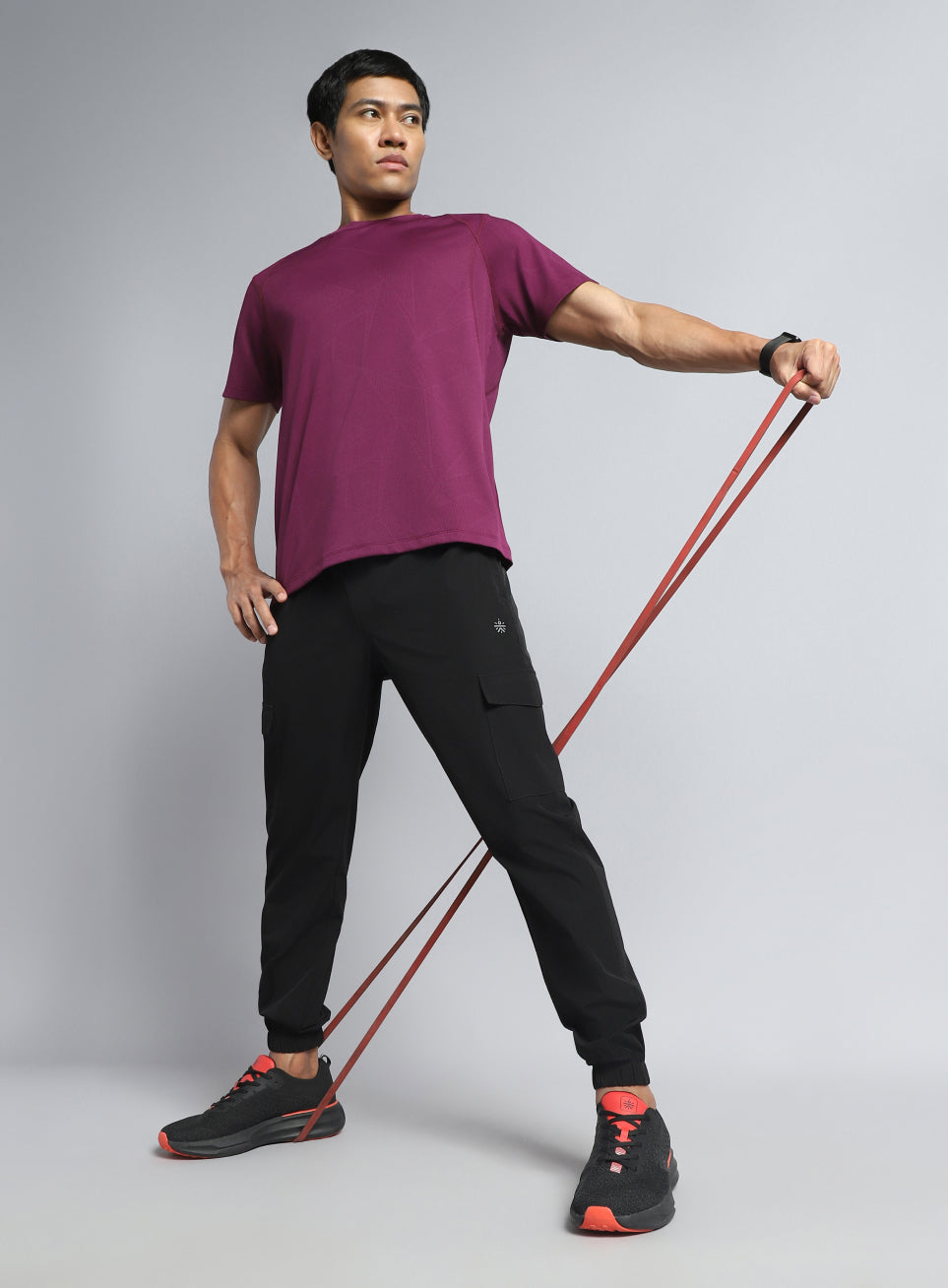 Men's Purple Power Training Sculpted T-shirt