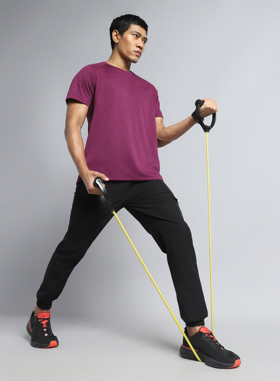 Men's Purple Power Training Sculpted T-shirt