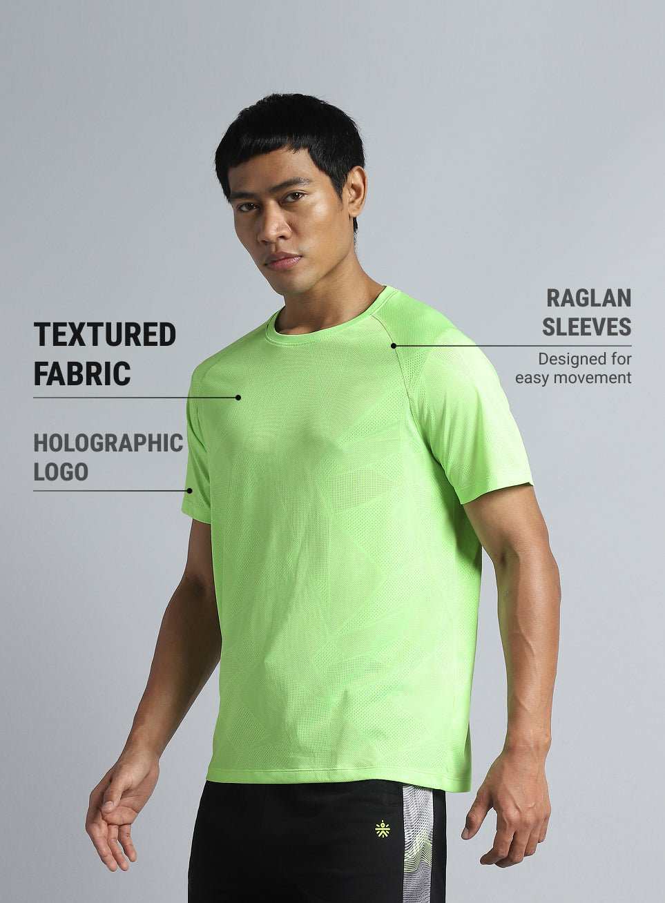 Men's Lime Power Training Sculpted T-shirt