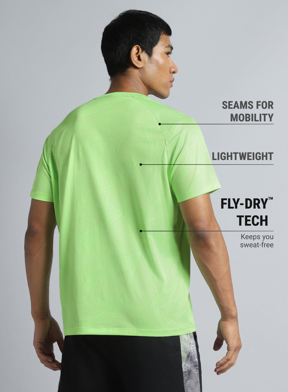 Men's Lime Power Training Sculpted T-shirt