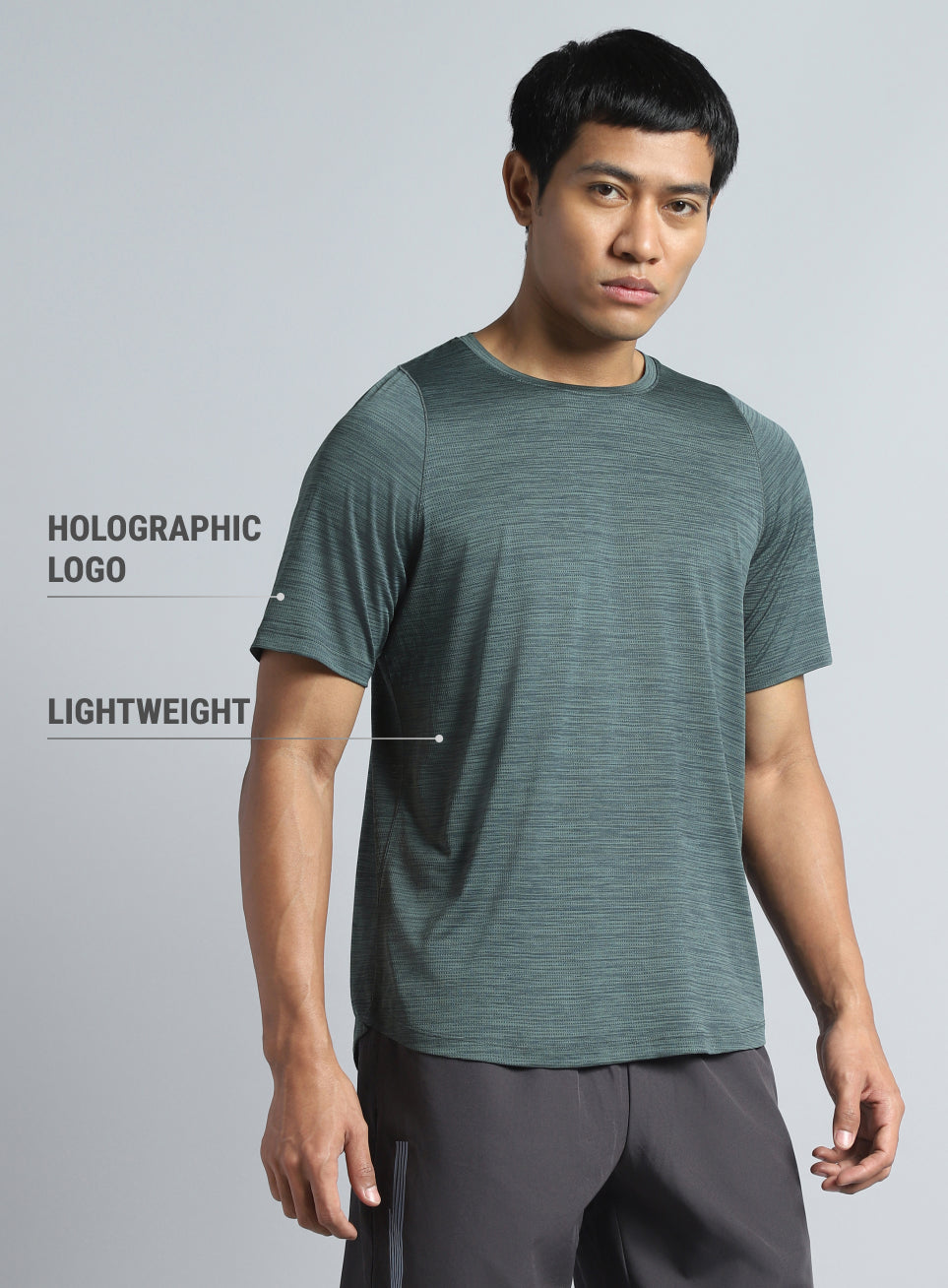 Men's D. Grey Training Elevate Sculpt T-shirt