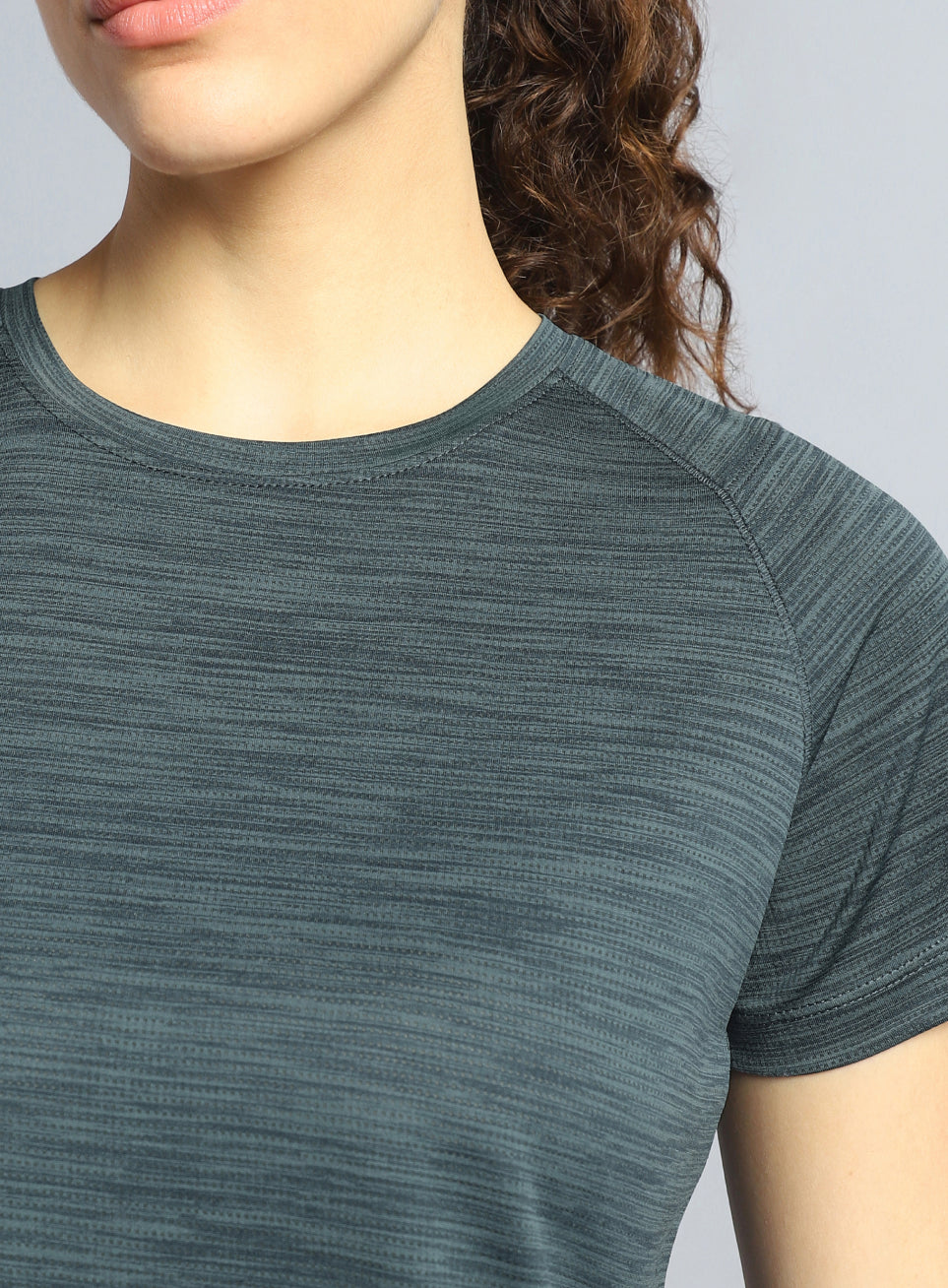 Women's Dark Grey Training Elevate Sculpt T-shirt