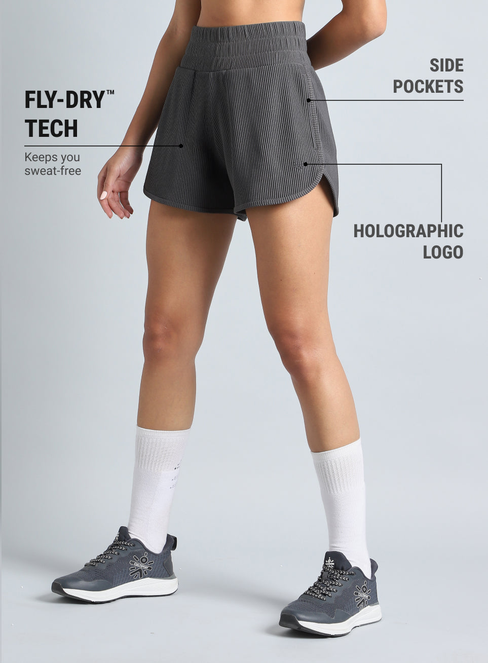 Women's D.Grey Training Sculpted Shorts