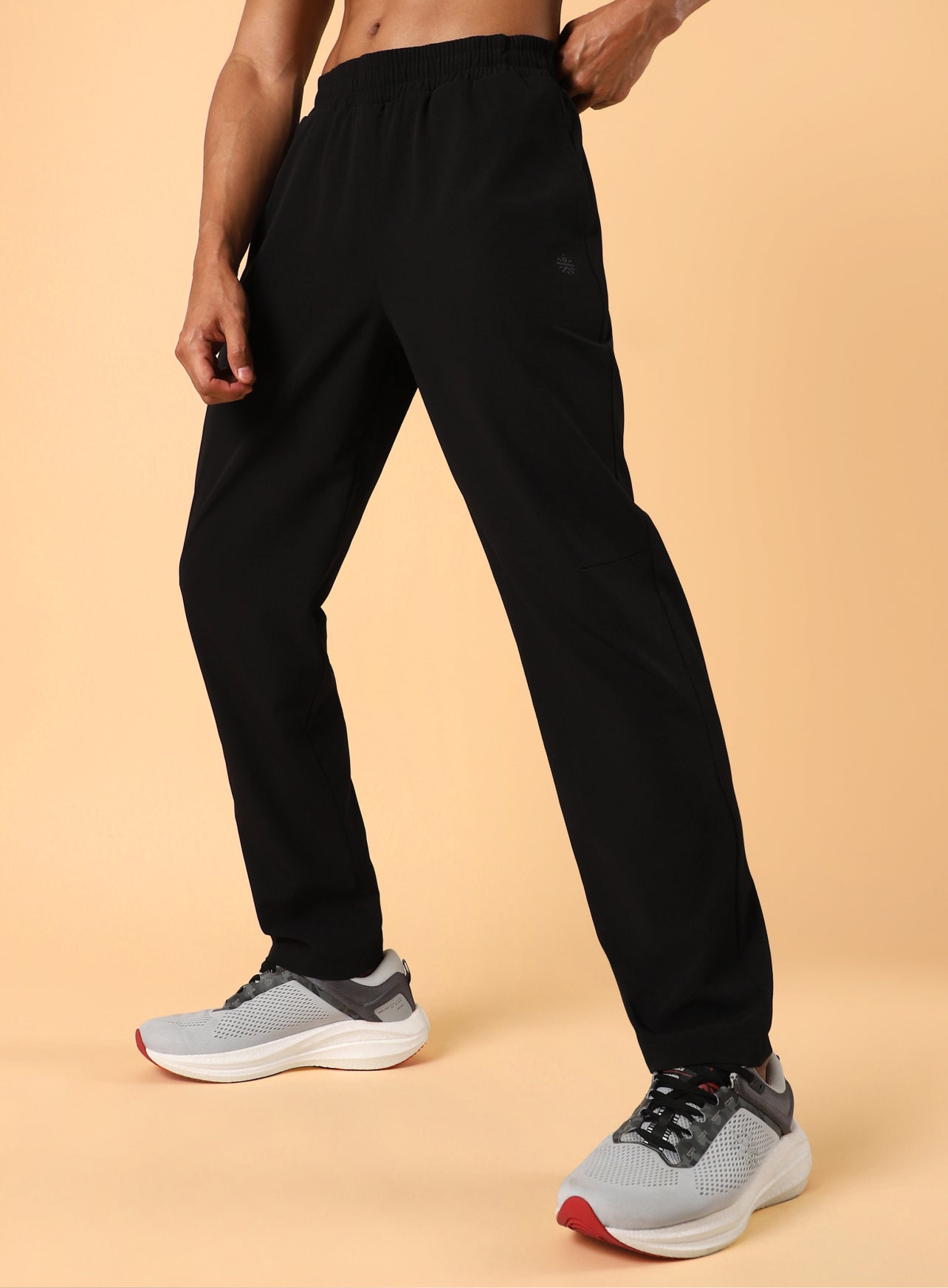 Men's Black Training Sculpted Trackpants