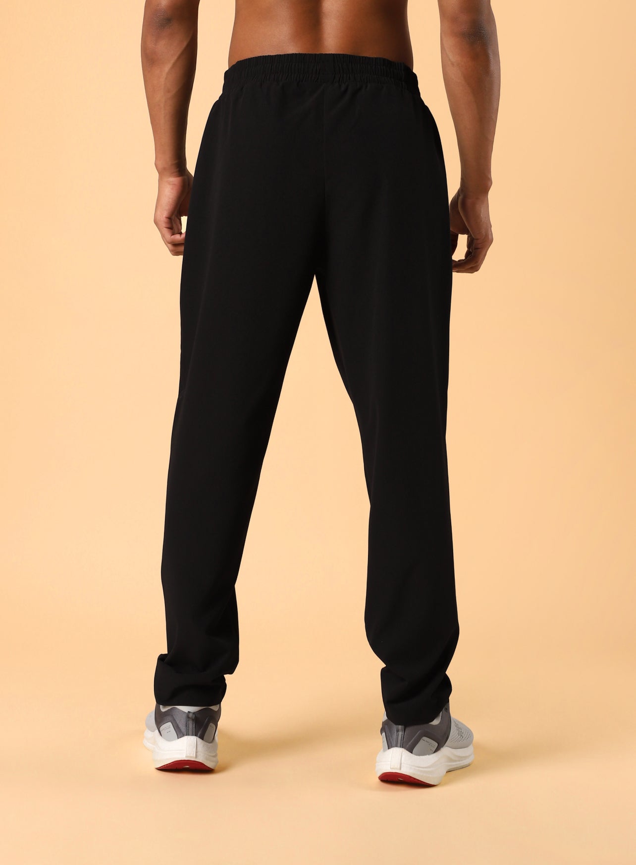 Men's Black Training Sculpted Trackpants