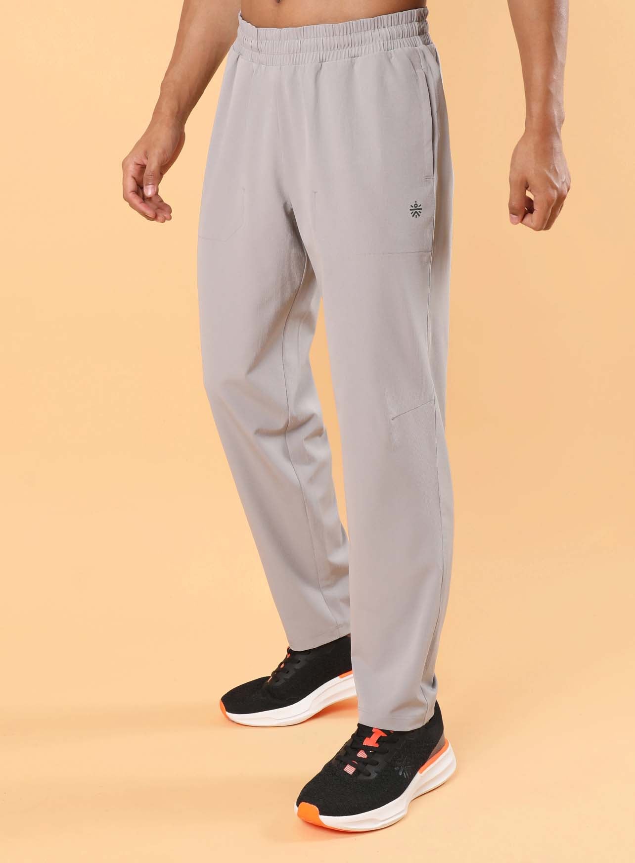 Men's Grey Training Sculpted Trackpants