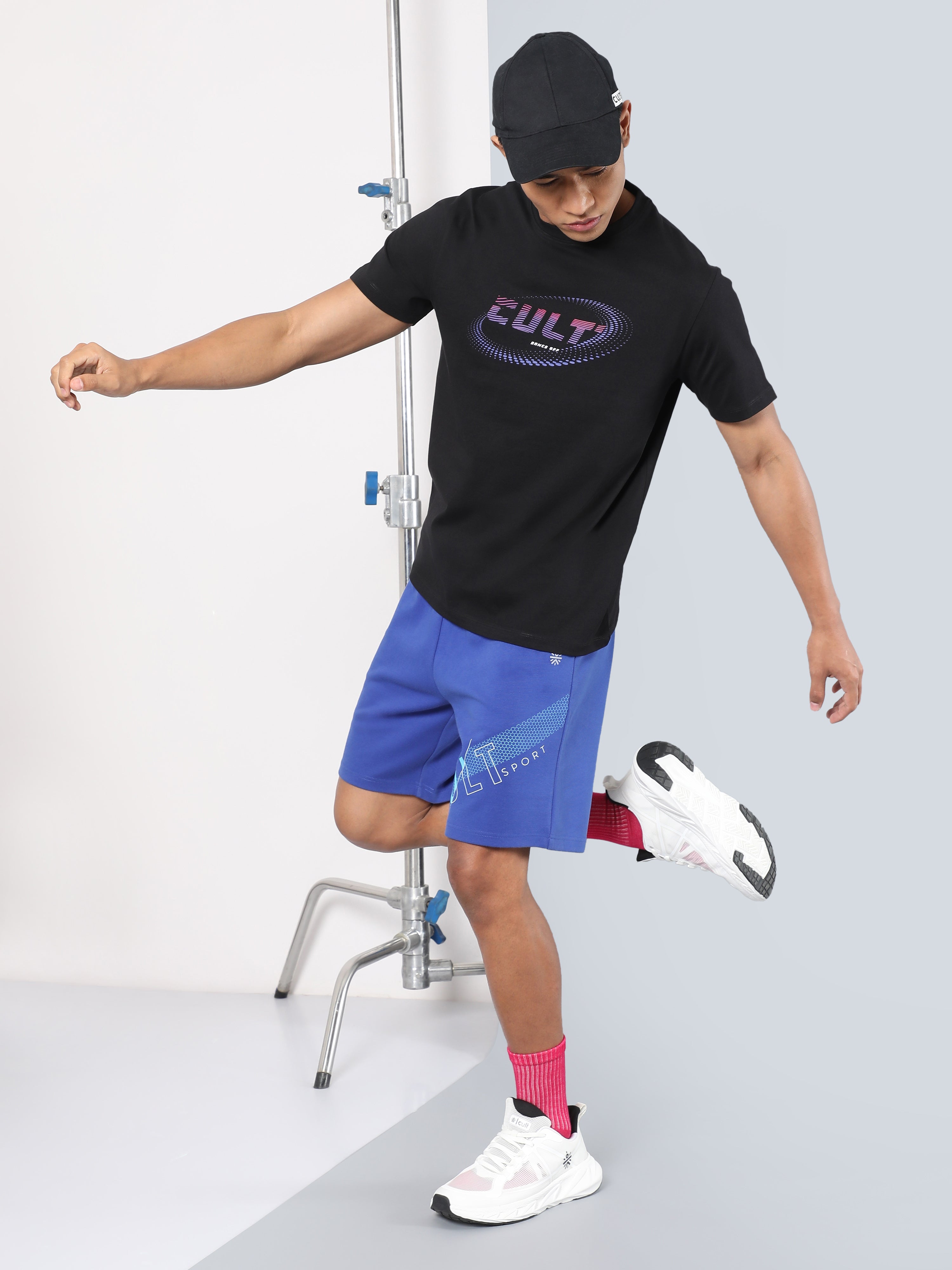 Men's Black Dance Off Print T-shirt