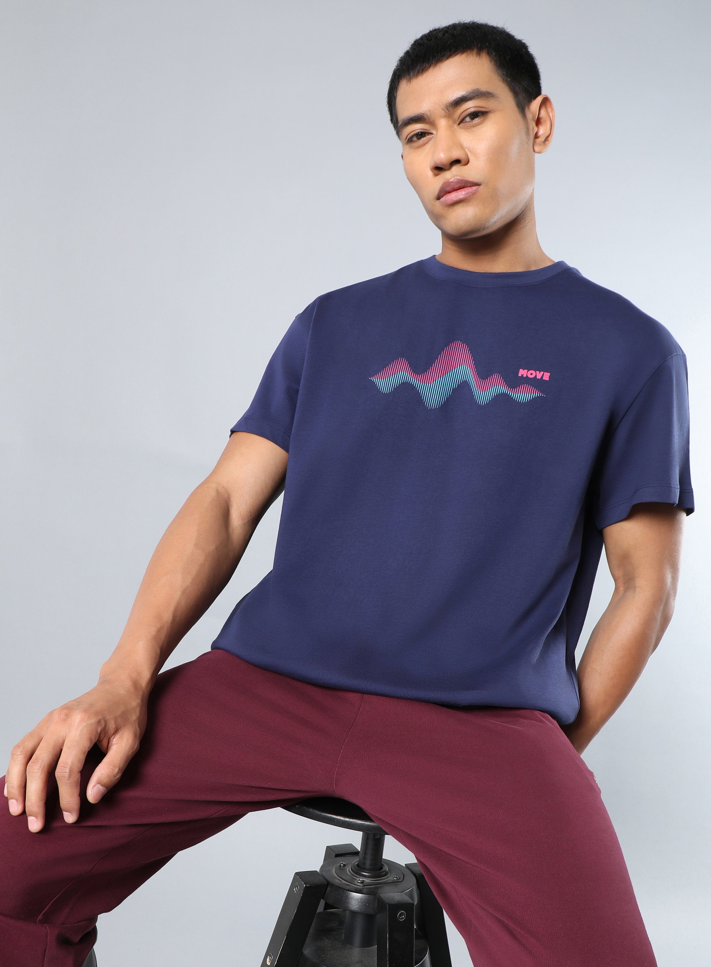 Men's Navy Move to the Beat Relaxed fit T-shirt