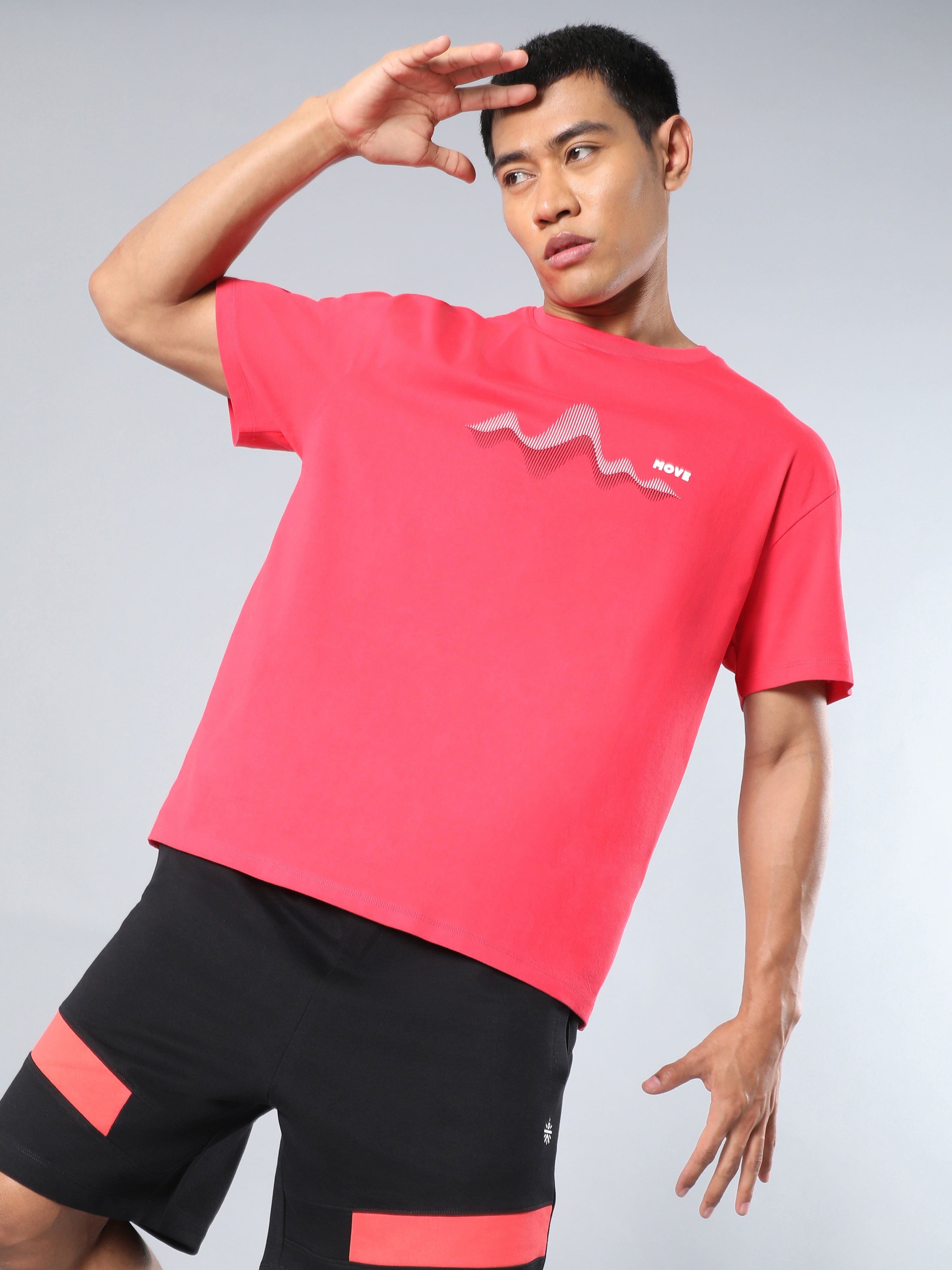 Men's Coral Move to the Beat Relaxed fit T-shirt