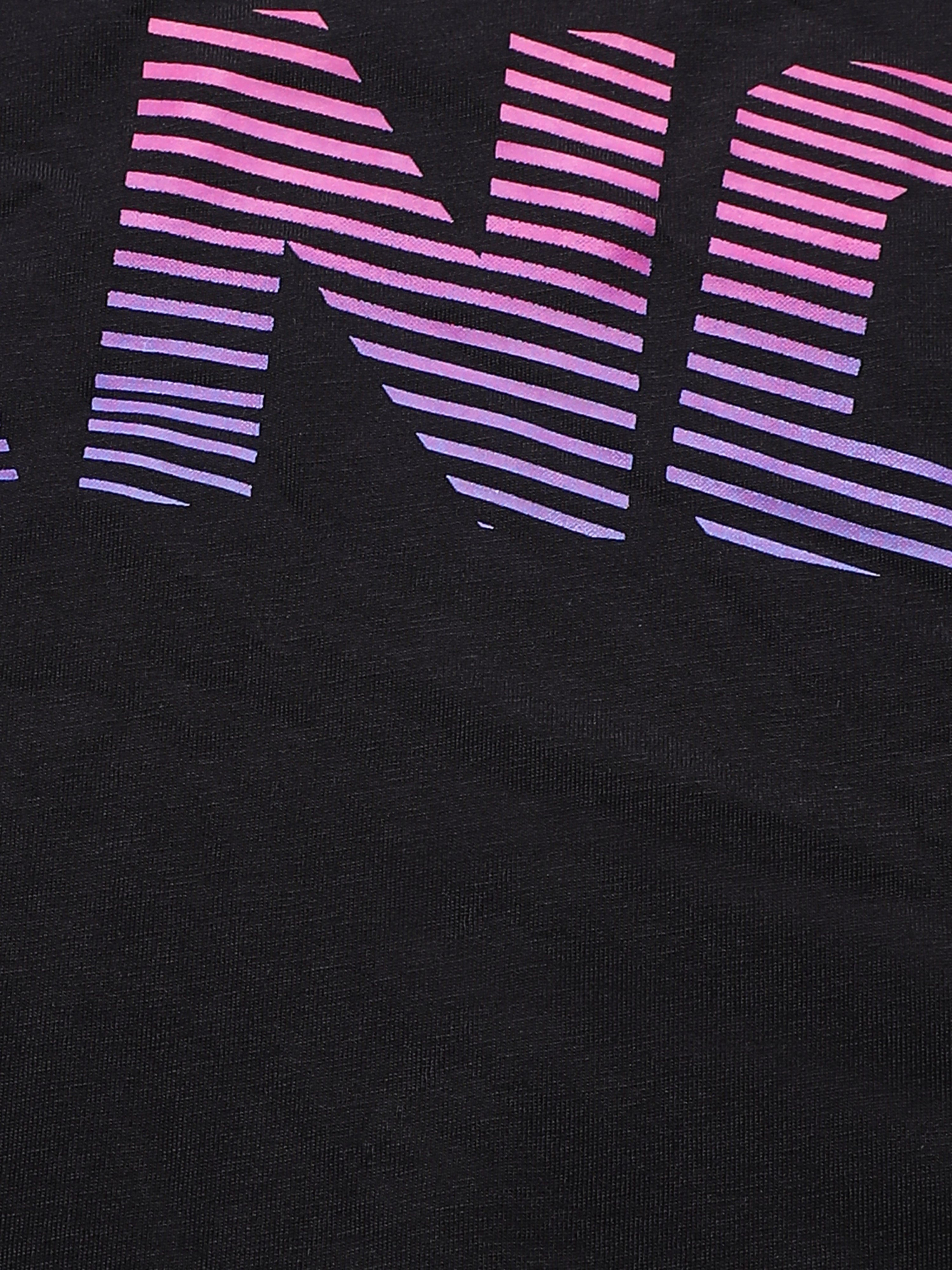 Men's Black Dance Back Print Oversized fit T-shirt