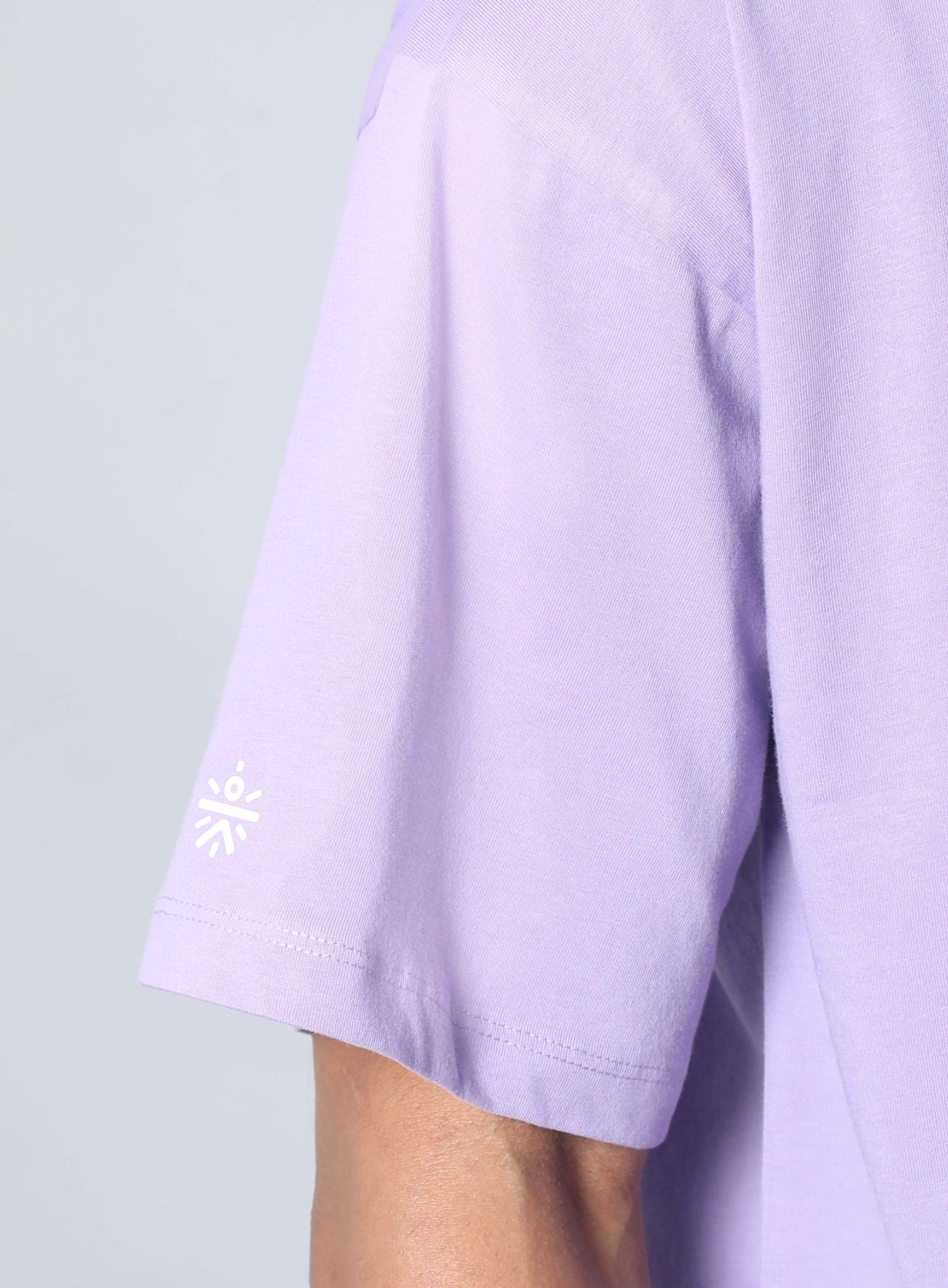 Men's Purple Dance Back Print Oversized fit T-shirt