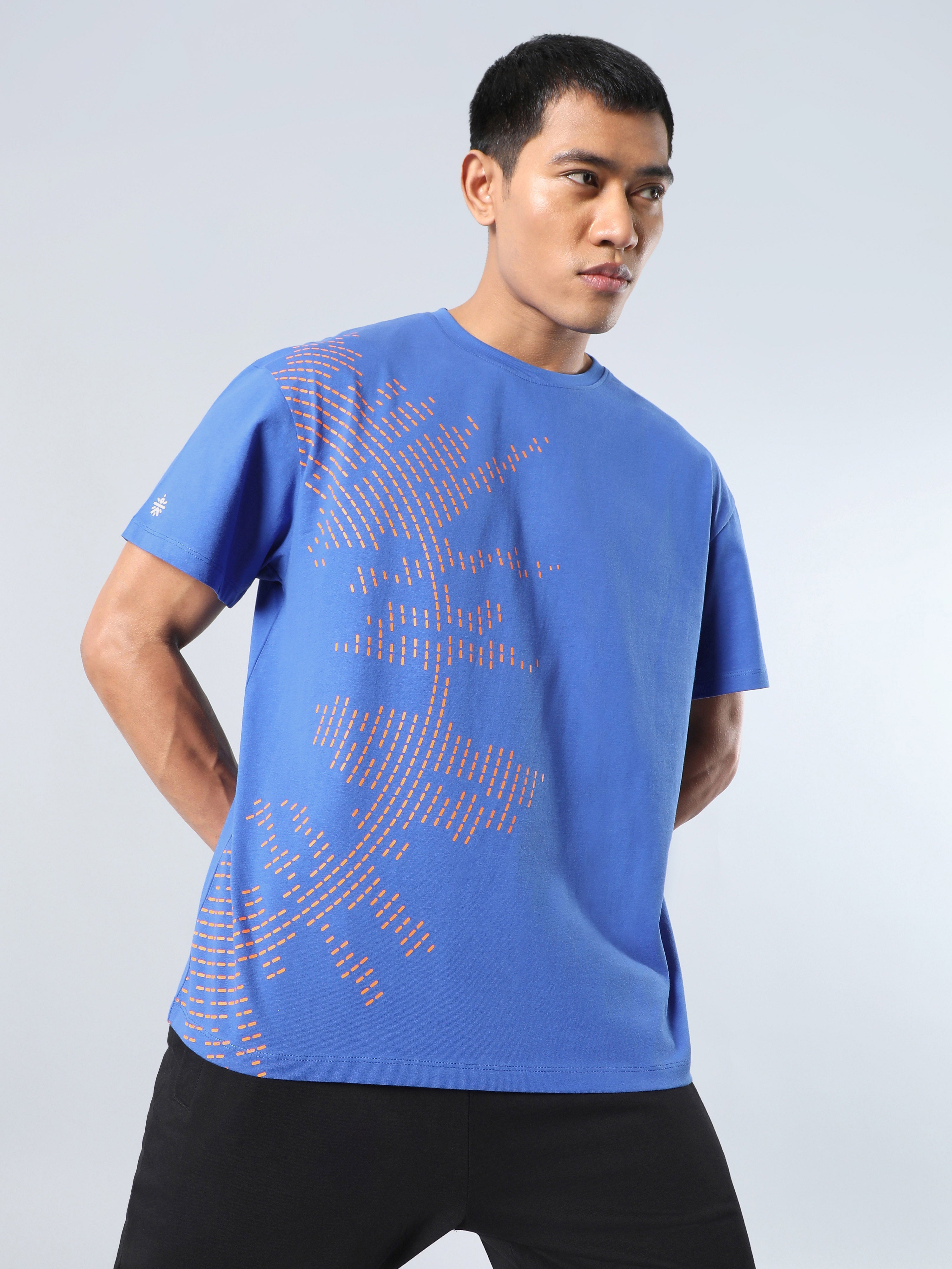 Men's Blue Beat it Relaxed fit T-shirt