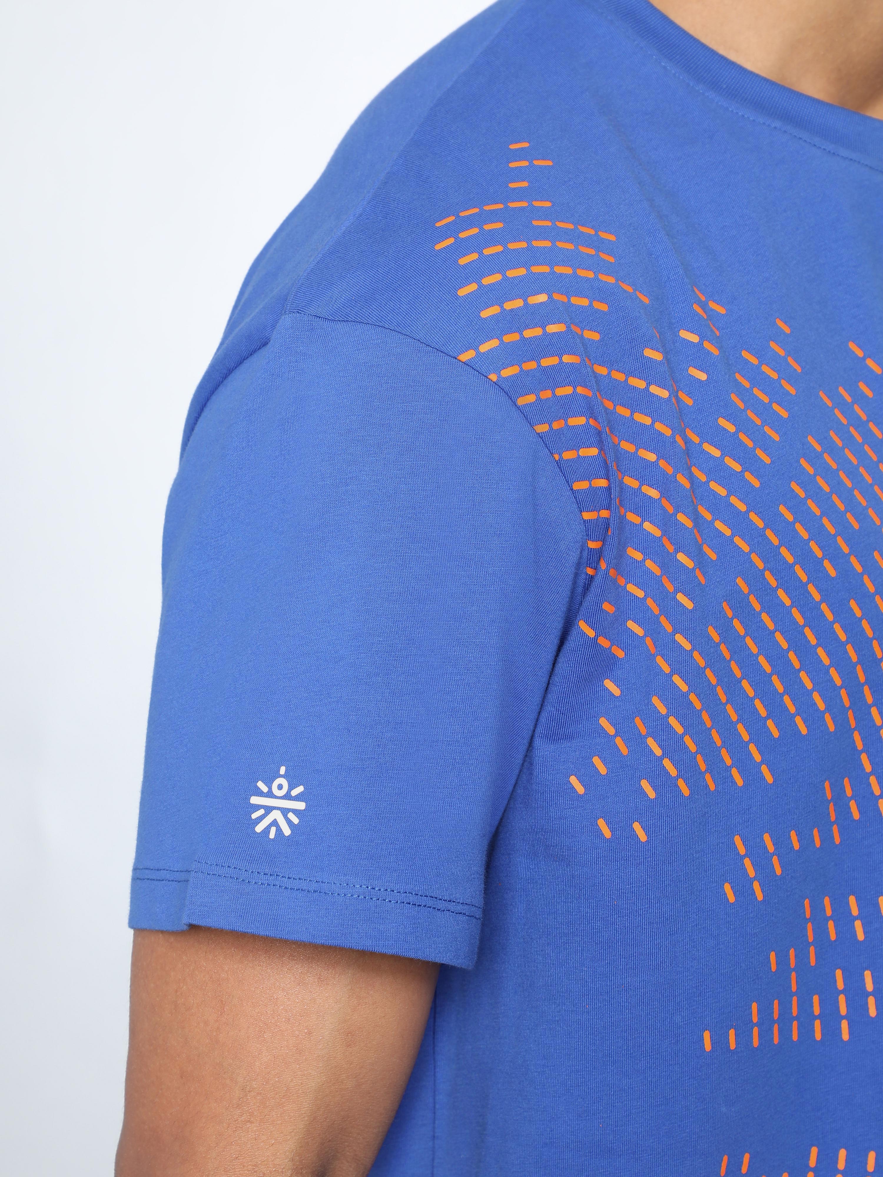 Men's Blue Beat it Relaxed fit T-shirt