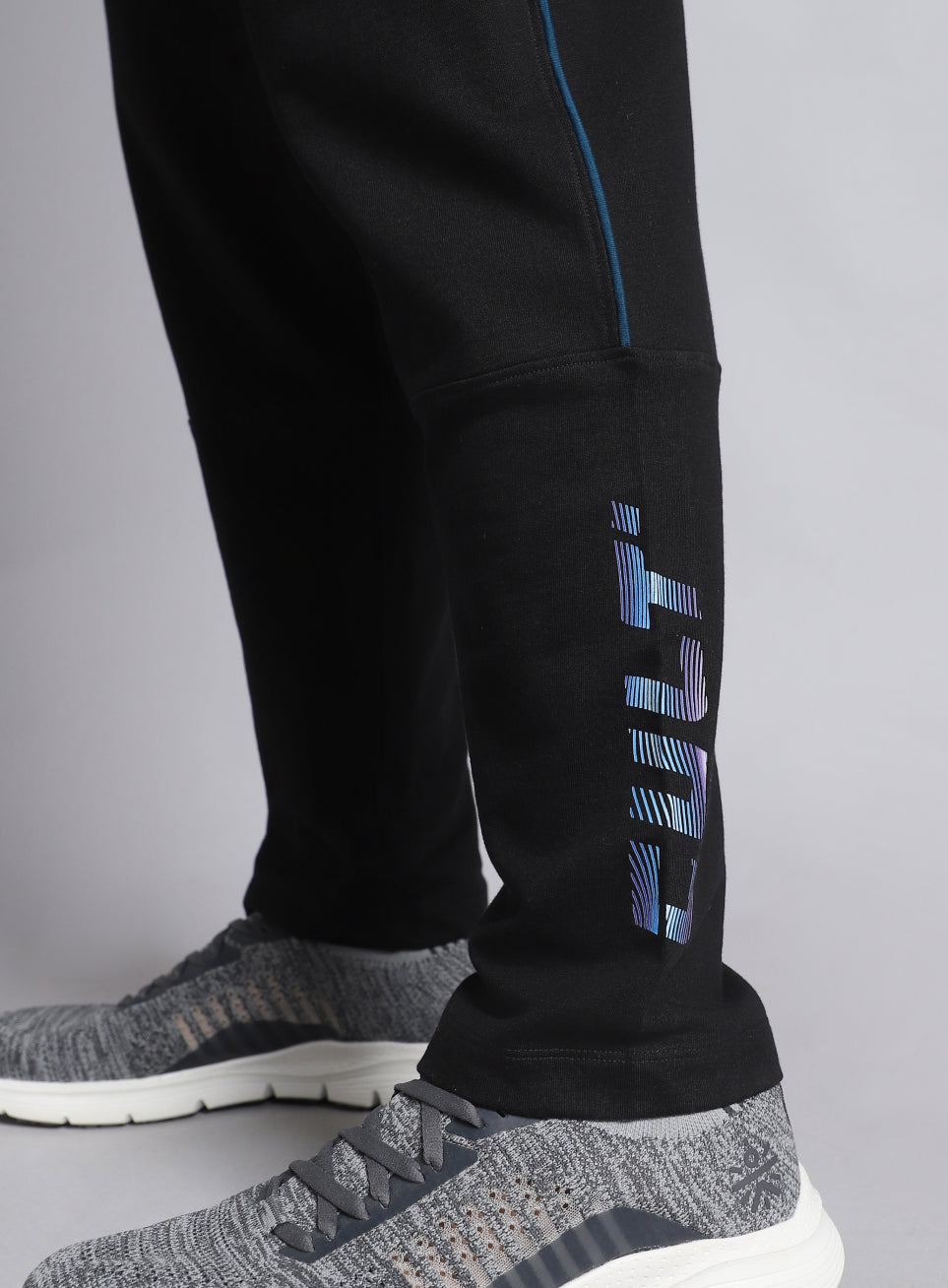 Men's Black Dance Brand Carrier Trackpants