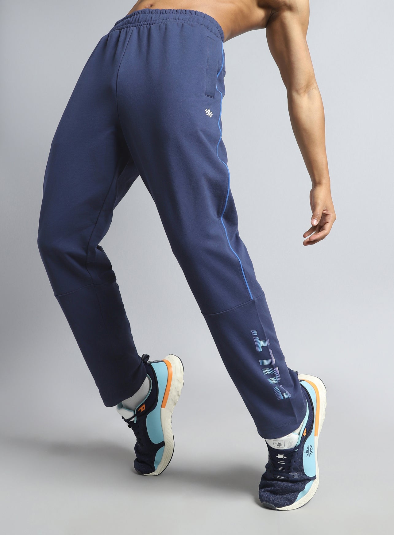Men's Blue Dance Brand Carrier Trackpants