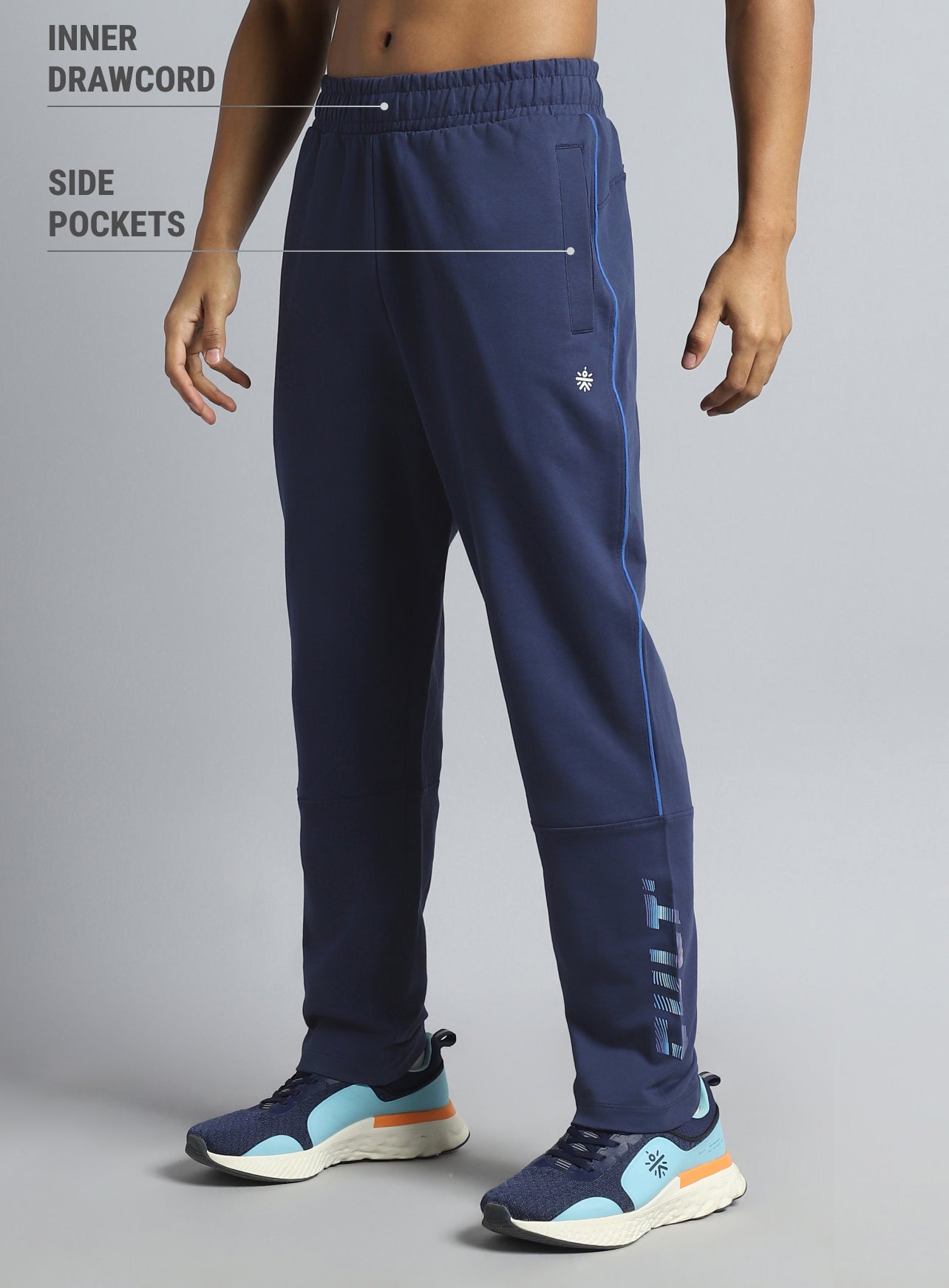 Men's Blue Dance Brand Carrier Trackpants