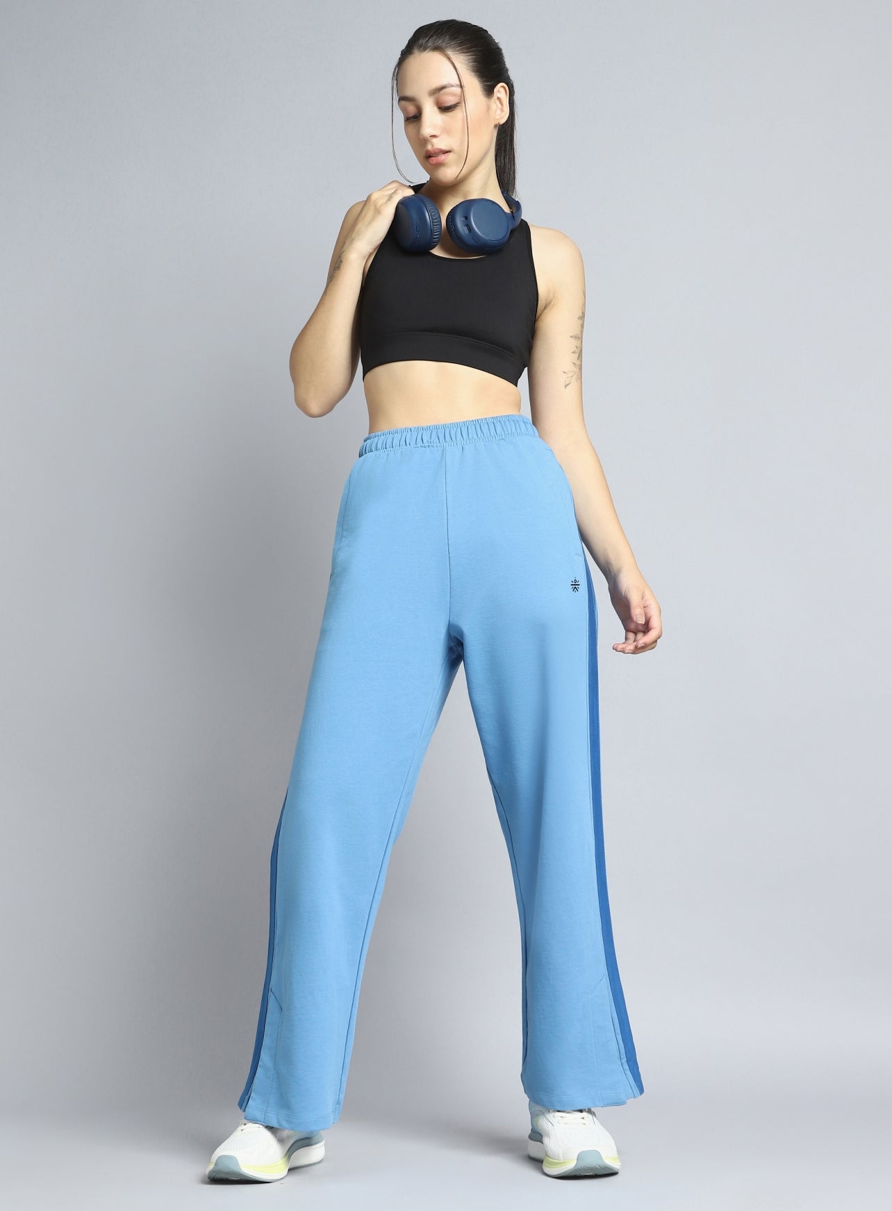Women's Blue Dance Flow Trackpants