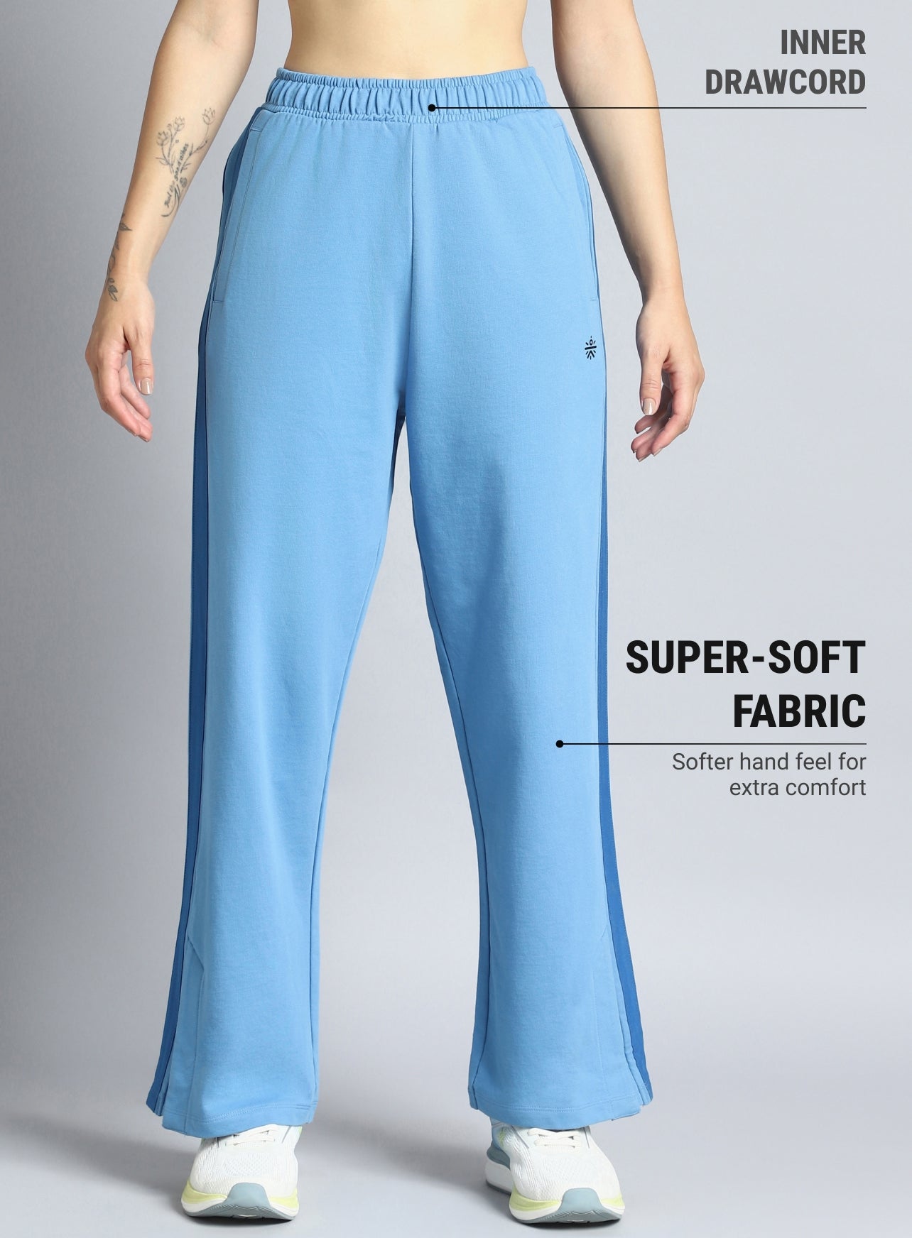 Women's Blue Dance Flow Trackpants